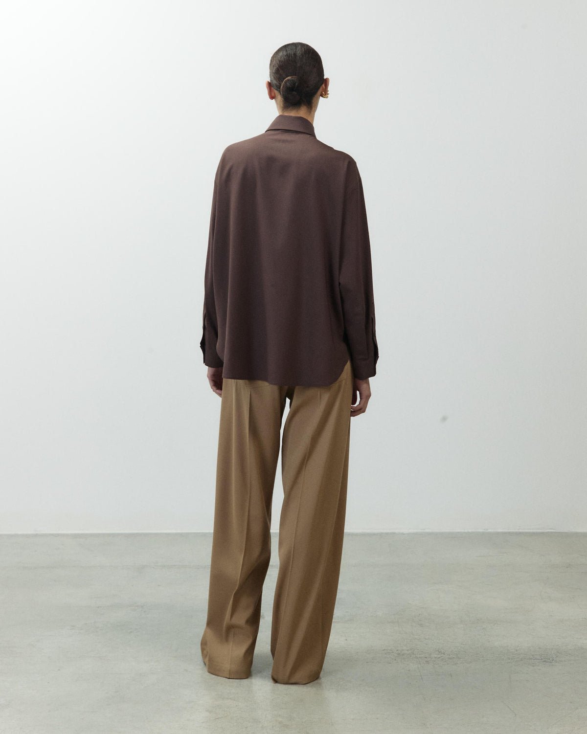 WOOL SHIRT WITH EMBROIDERY