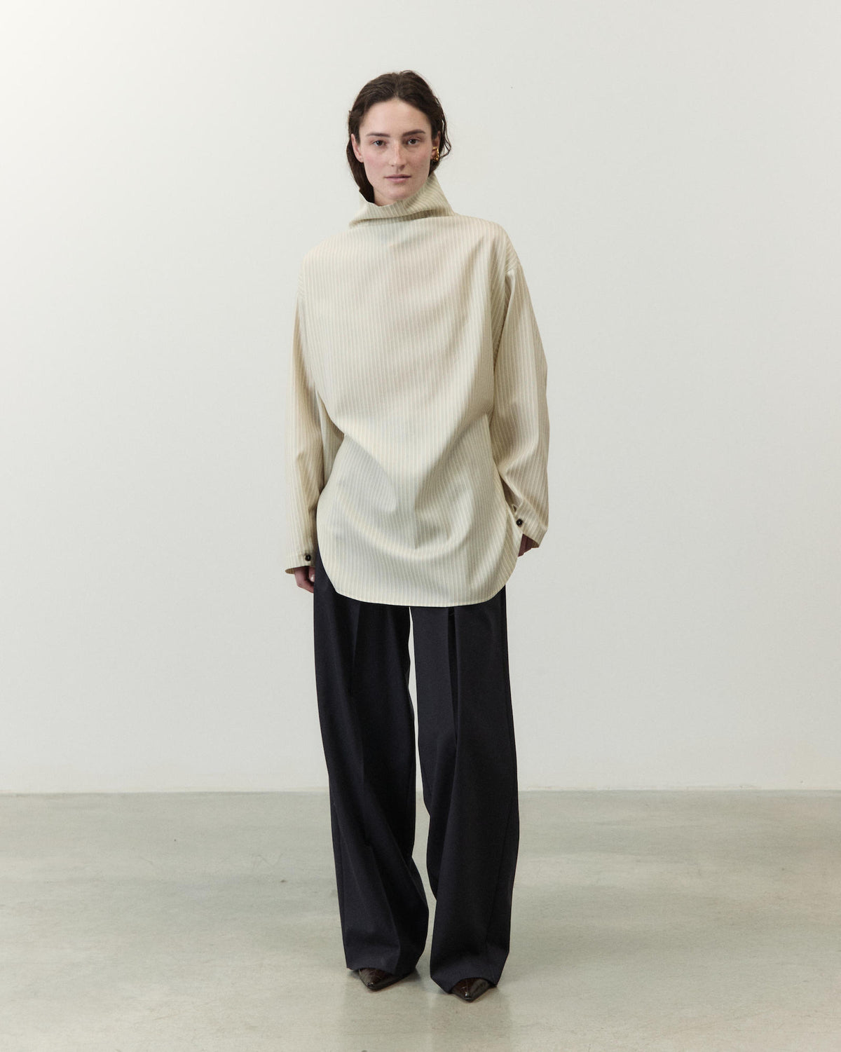 CAMICIA OVERSIZE MICRORIGHE