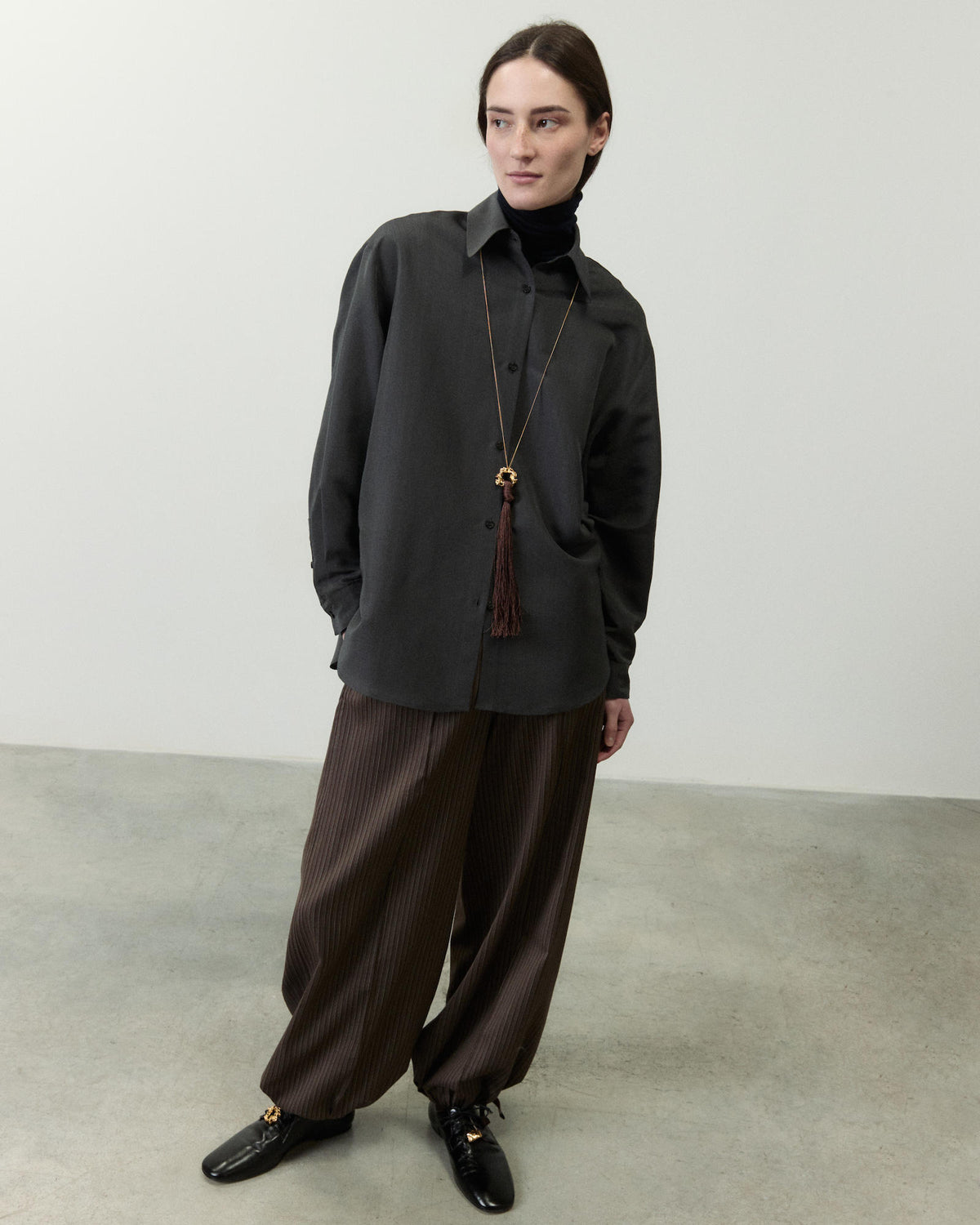 OVERSIZED SATIN SHIRT