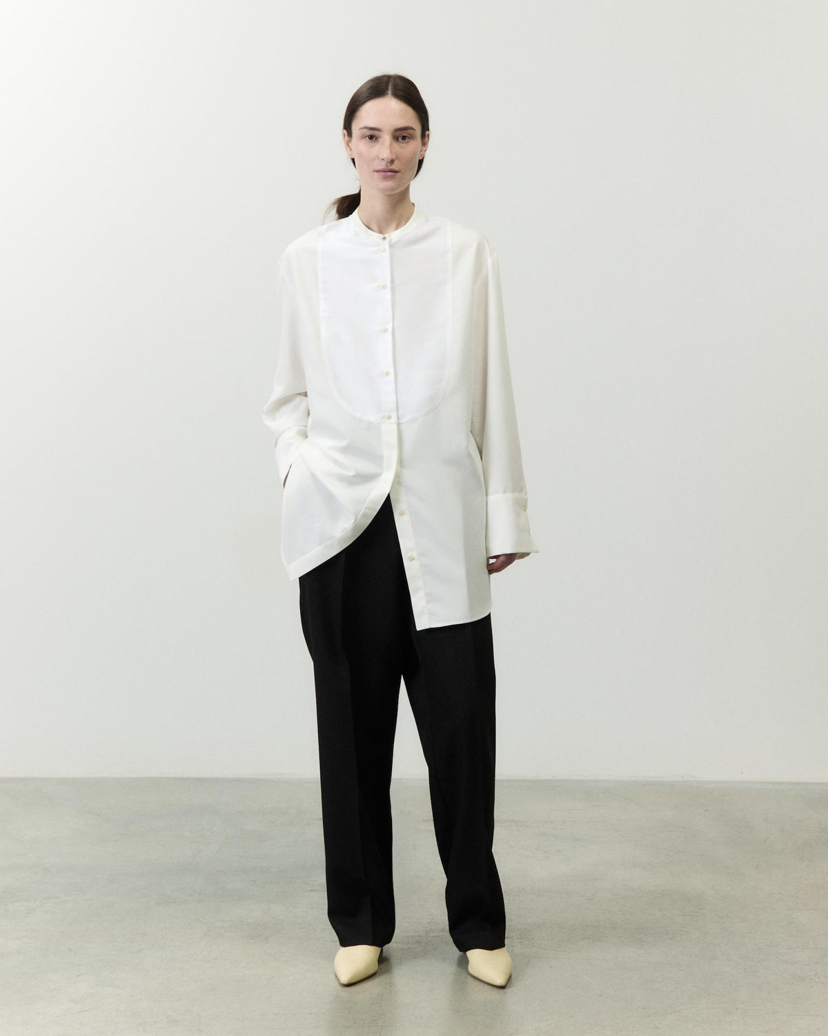 LONG CREW-NECK SHIRT