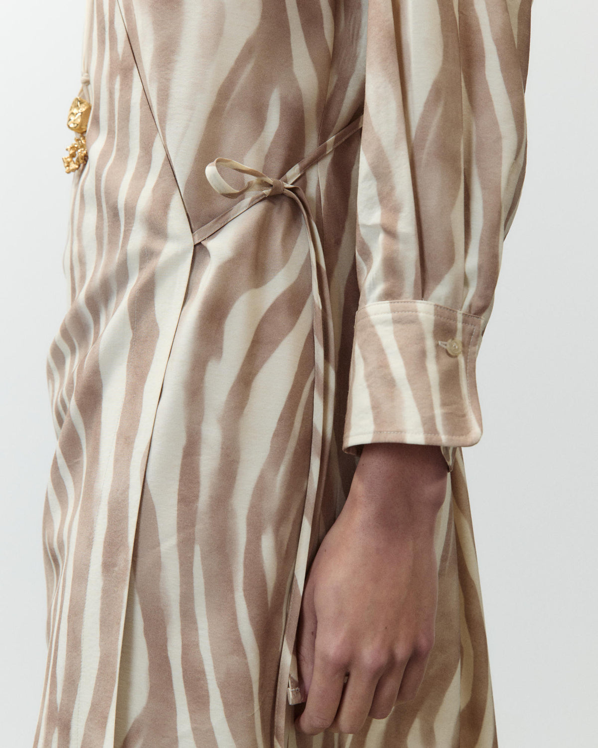 LONG PRINTED VISCOSE DRESS