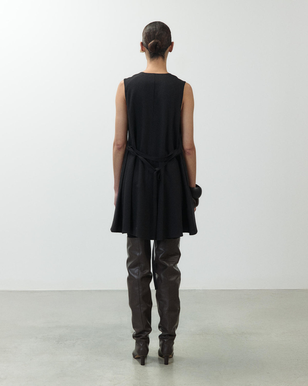 WOOL WAISTCOAT MINI DRESS
