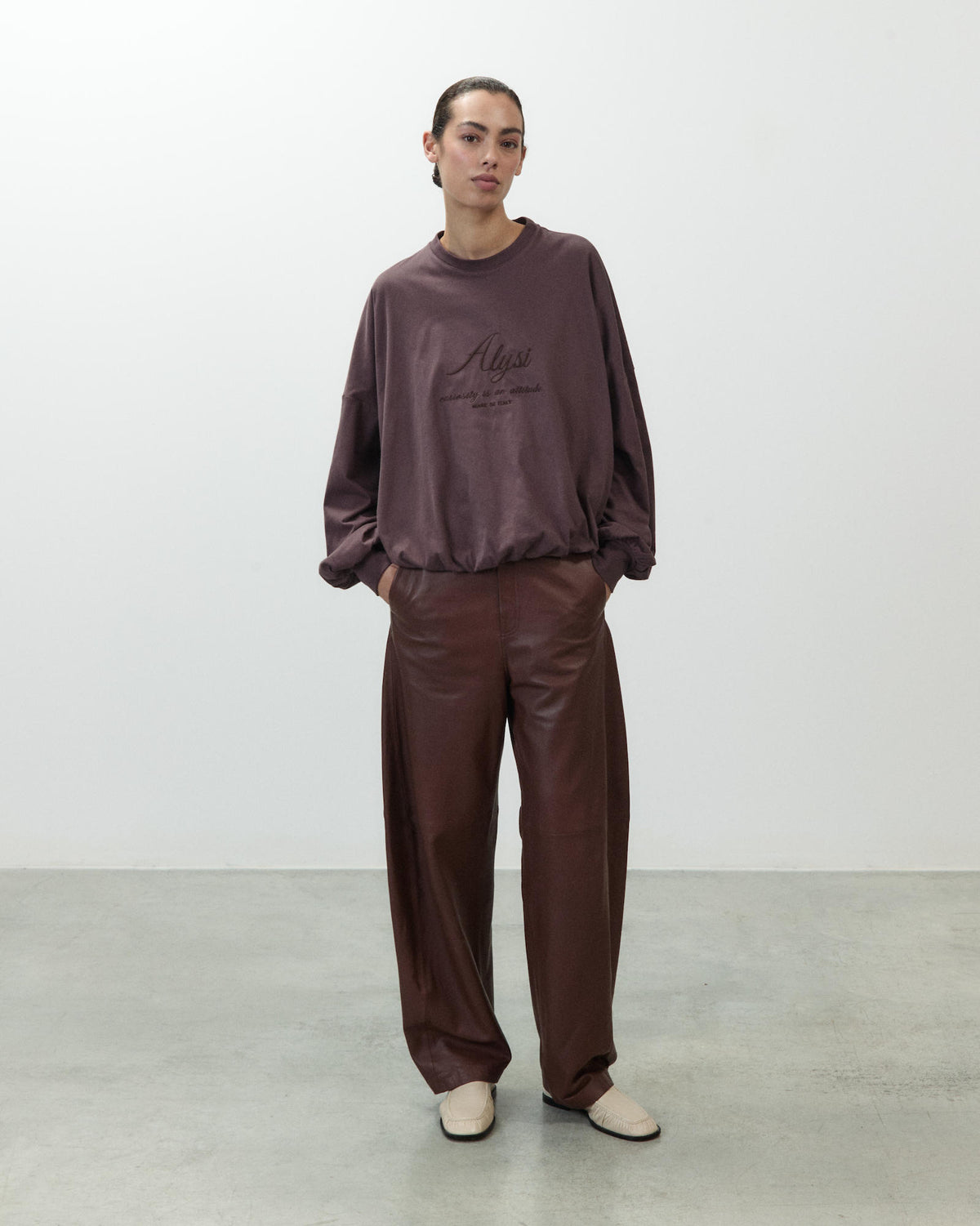 BALLOON T-SHIRT WITH EMBROIDERY