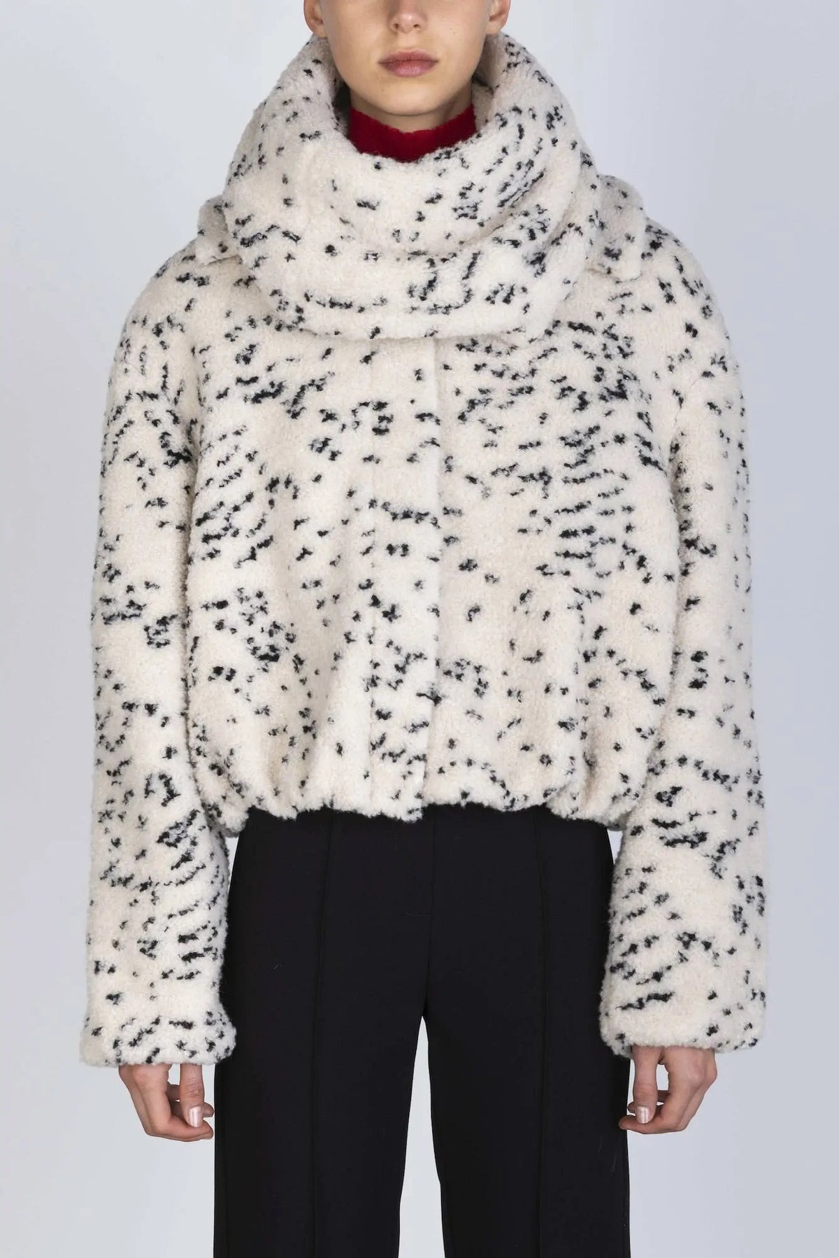MELANGE WOOL NECK WARMER