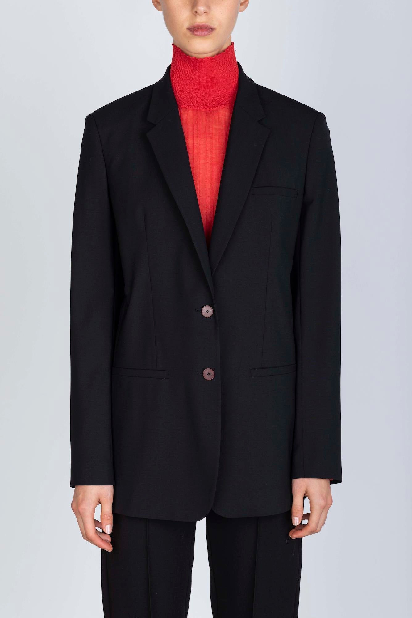 STRETCH WOOL BLAZER