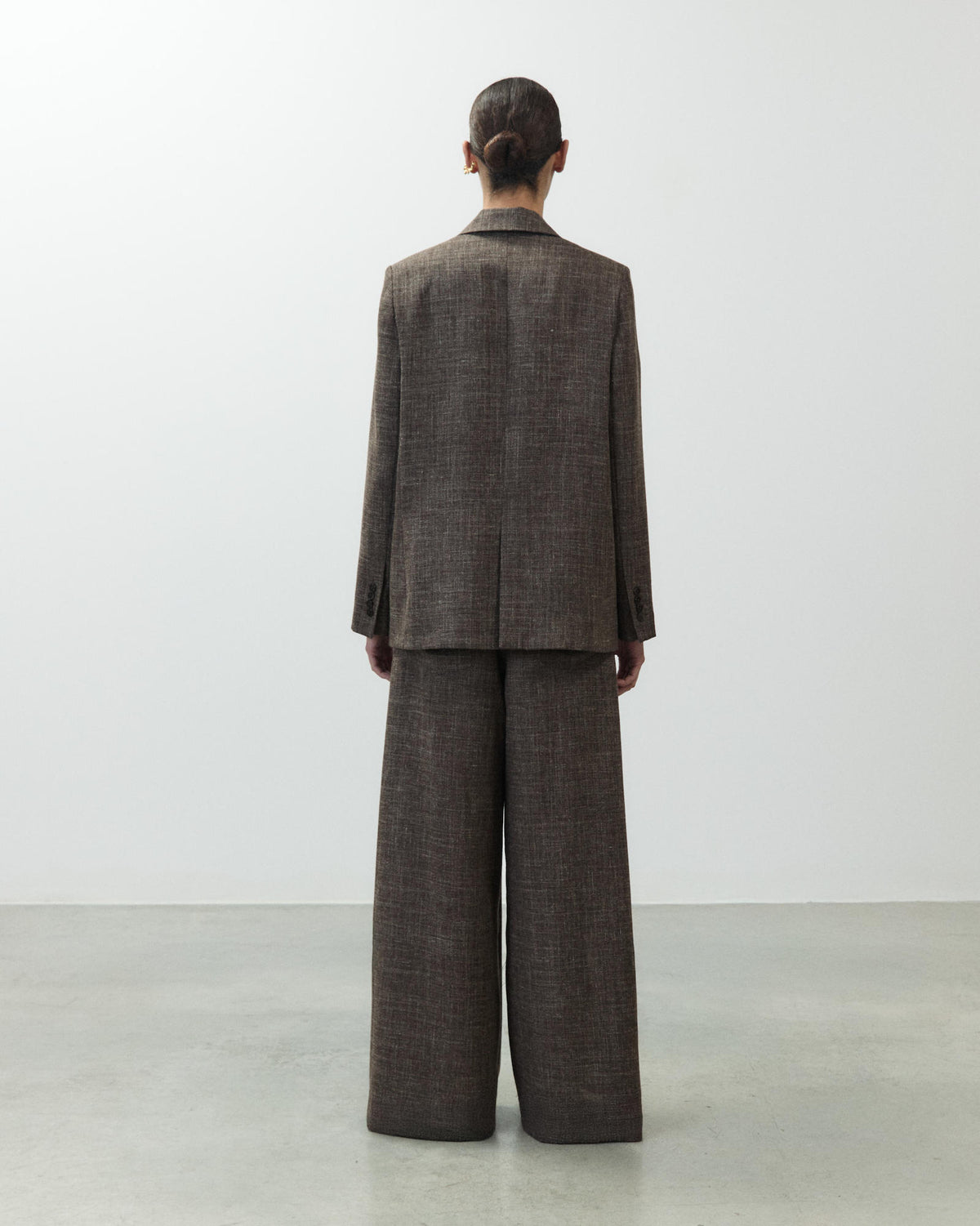 MÉLANGE WOOL DOUBLE-BREASTED BLAZER