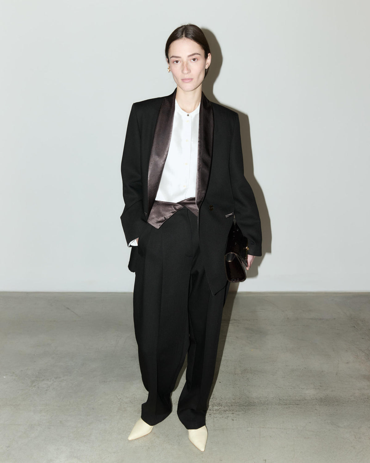 BLAZER SMOCKING IN LANA