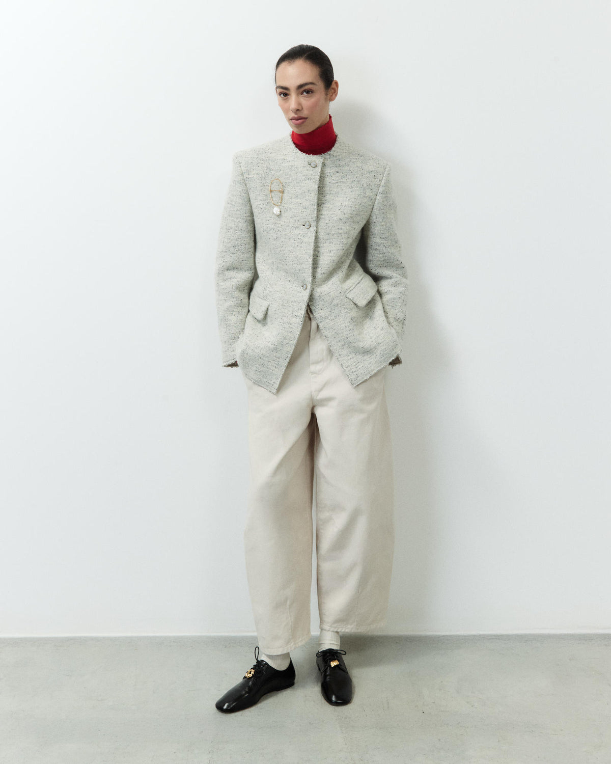 FITTED BOUCLÉ JACKET
