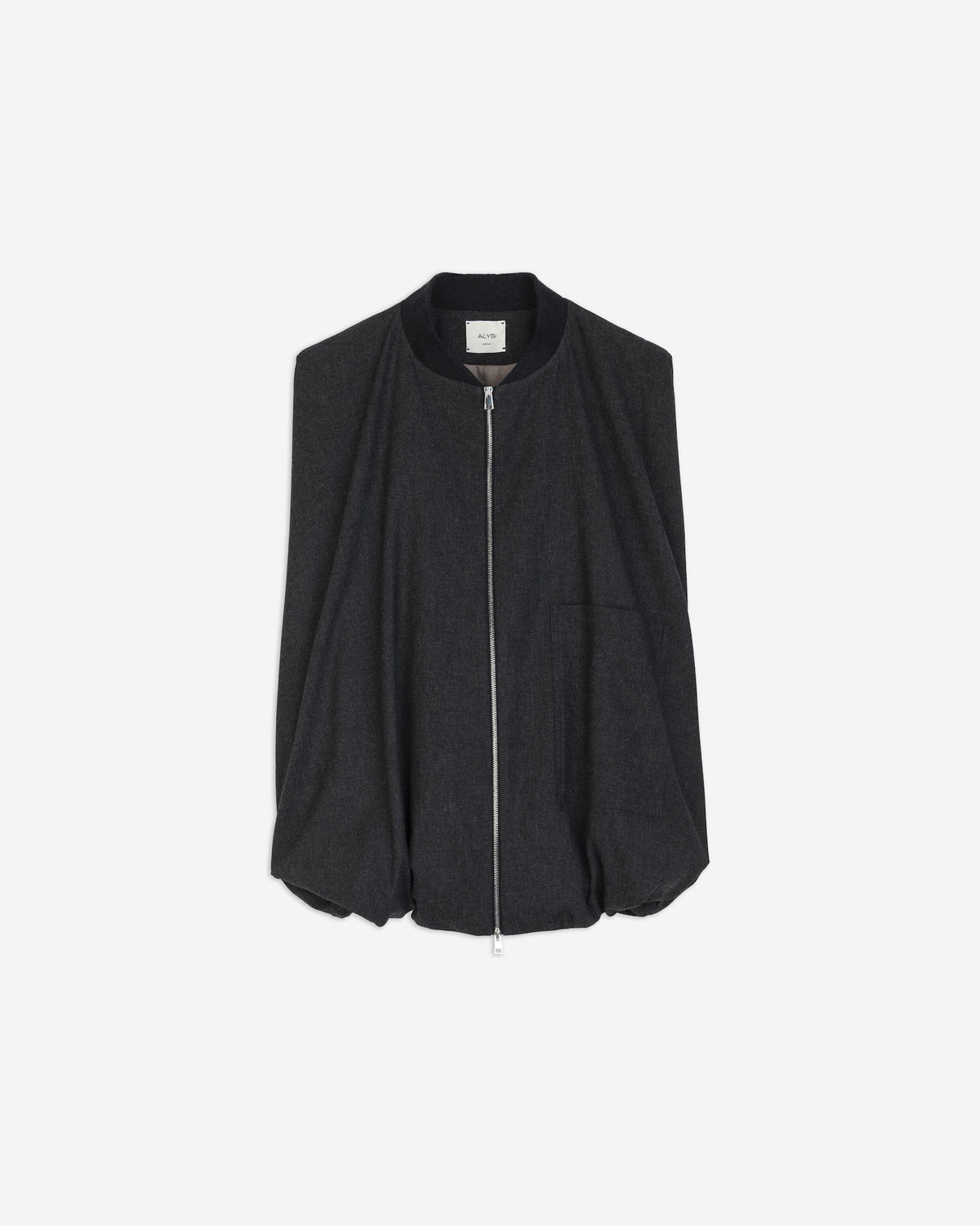 FLANNEL SLEEVELESS BOMBER JACKET