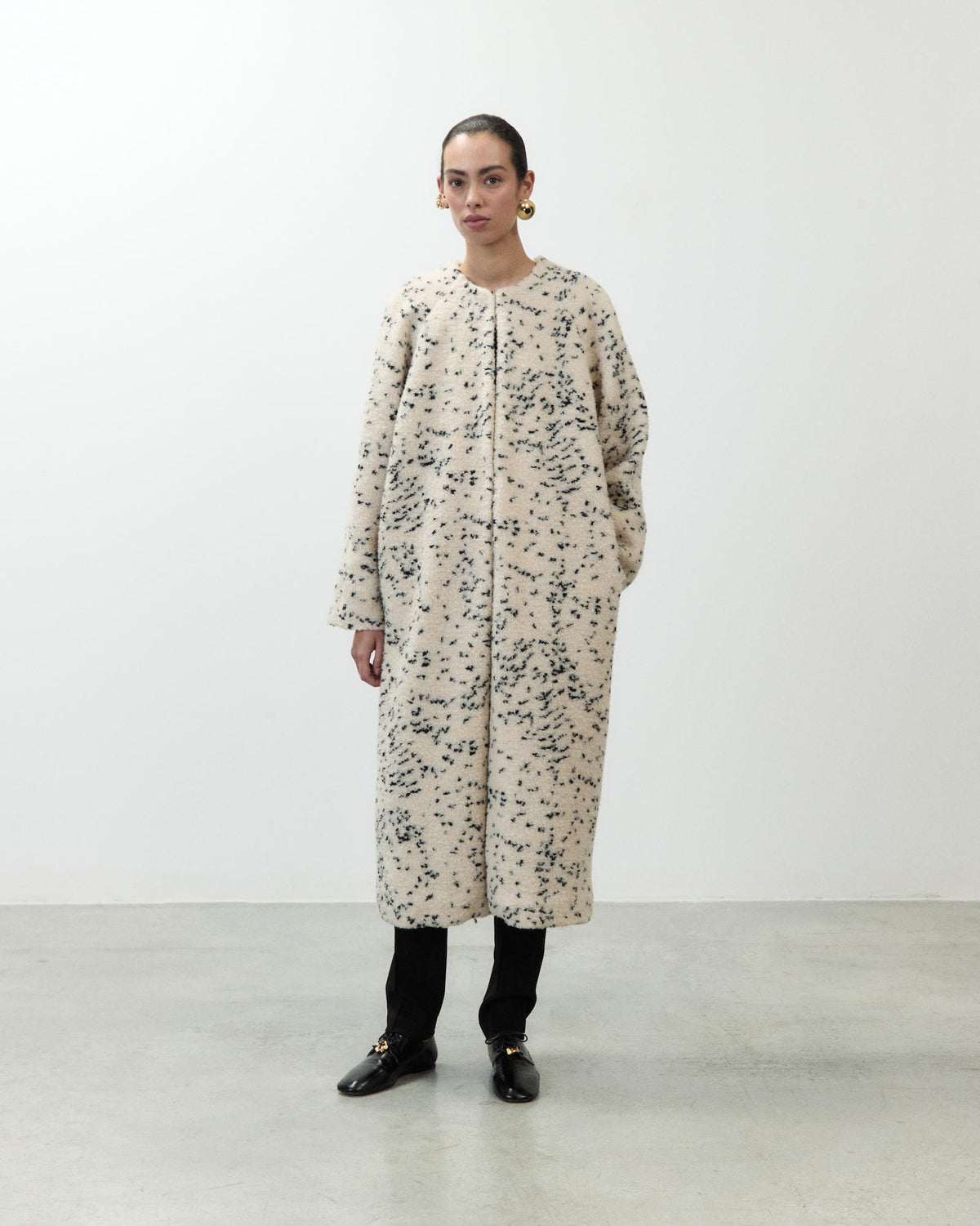 MELANGE TEDDY COAT