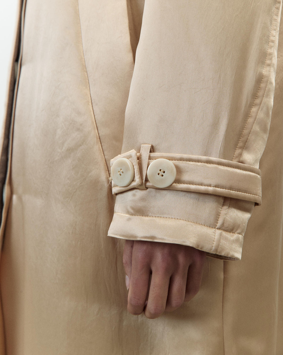 LONG SATIN COAT