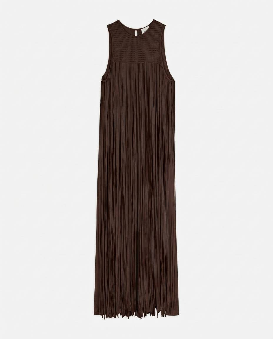 LONG DRESS WITH FRINGES