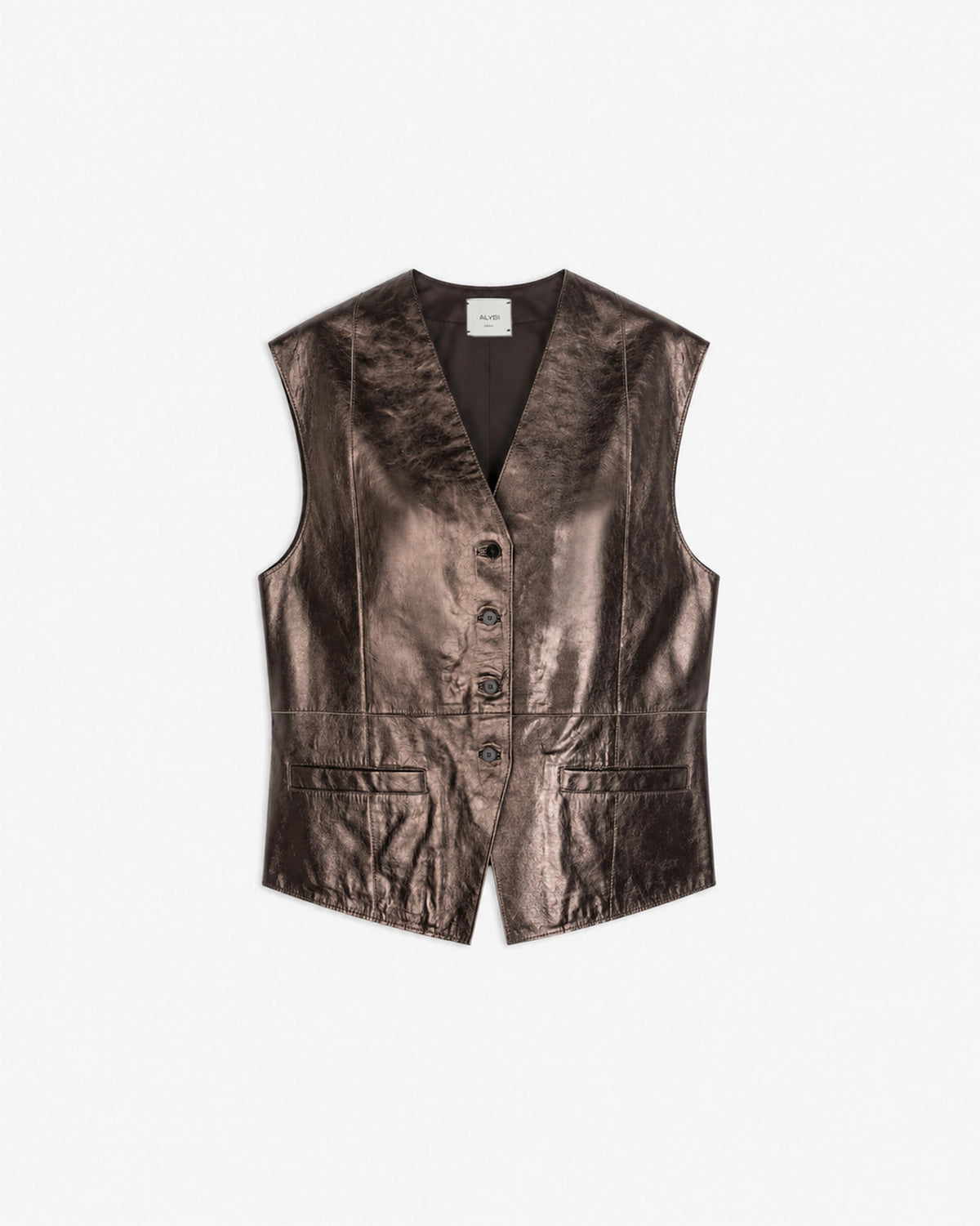 GILET SHINY LEATHER