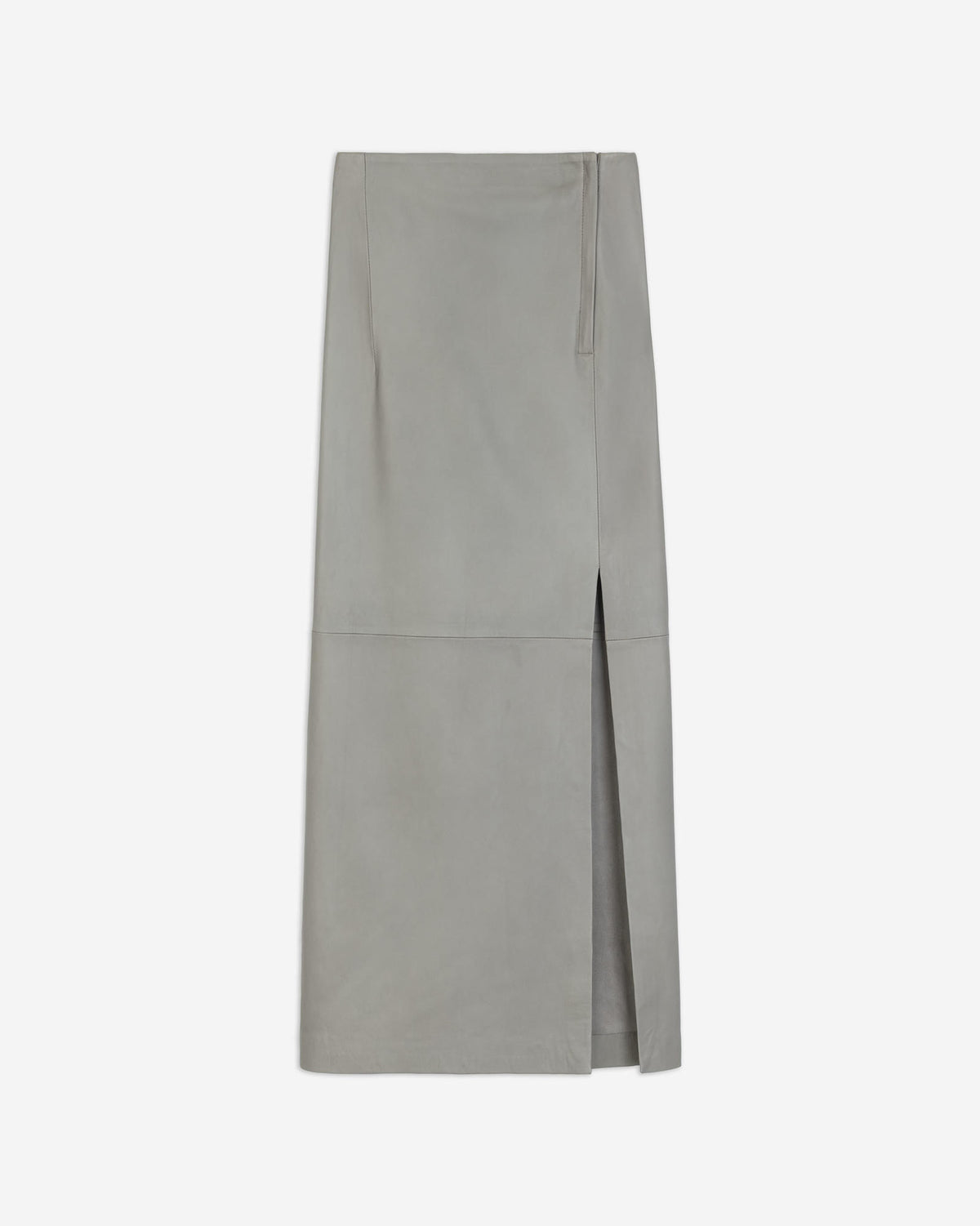 LEATHER MIDI SKIRT