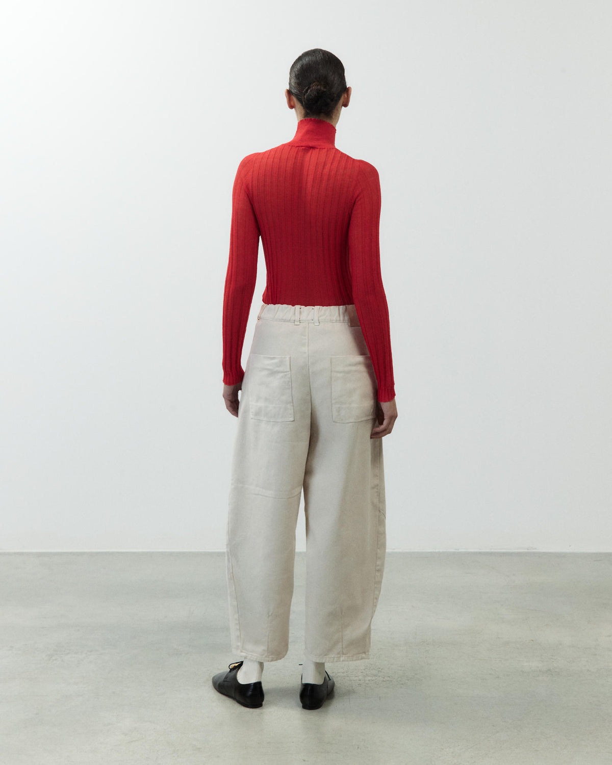 BARREL TROUSERS IN COTTON