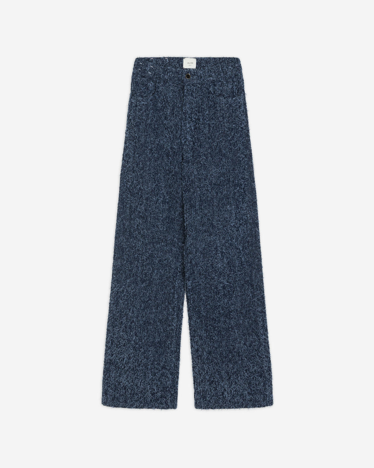 EMBROIDERED DENIM TROUSERS