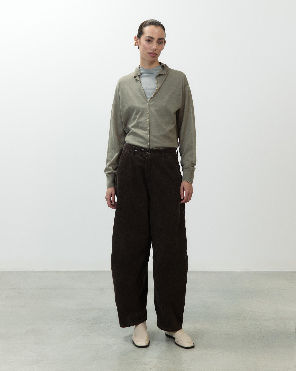 CORDUROY BARREL PANTS