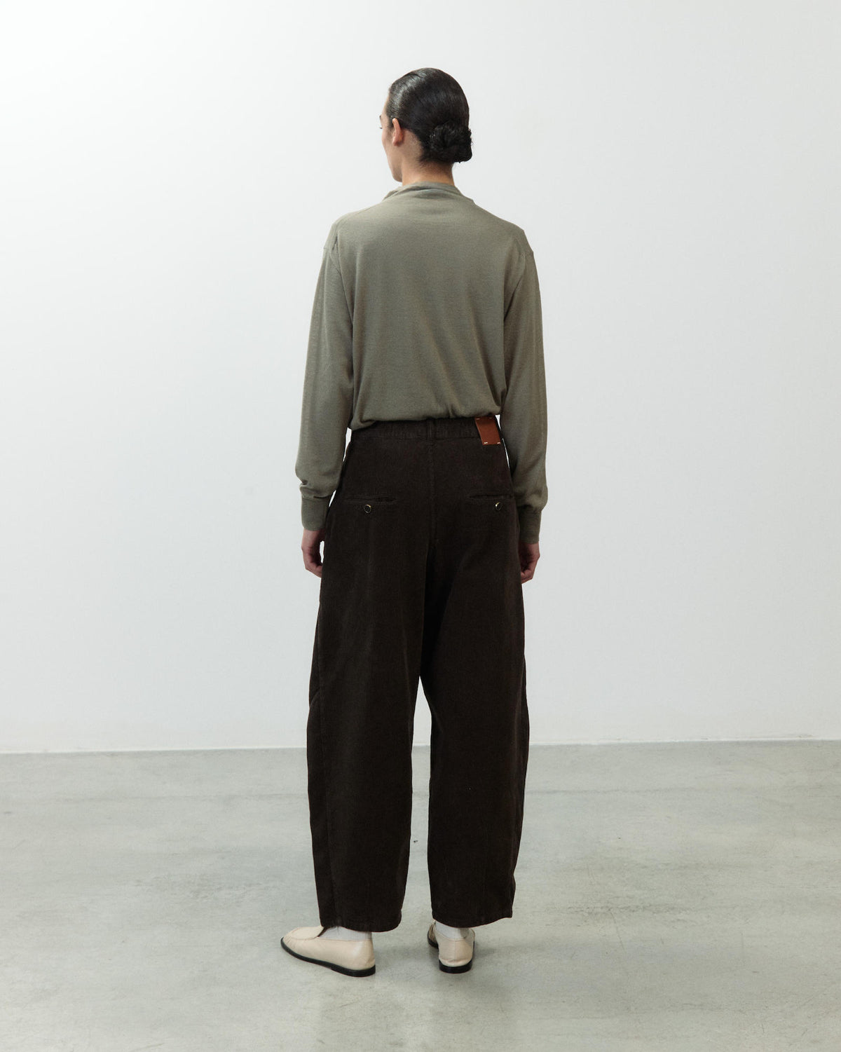 CORDUROY BARREL PANTS