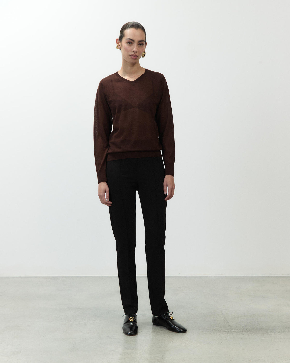 V-NECK SWEATER LIGHT WOOL