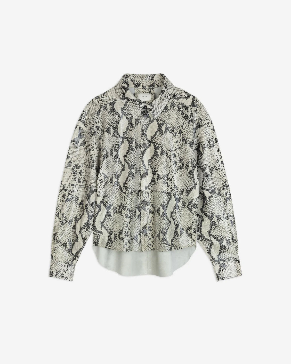 PYTHON PRINT LEATHER SHIRT