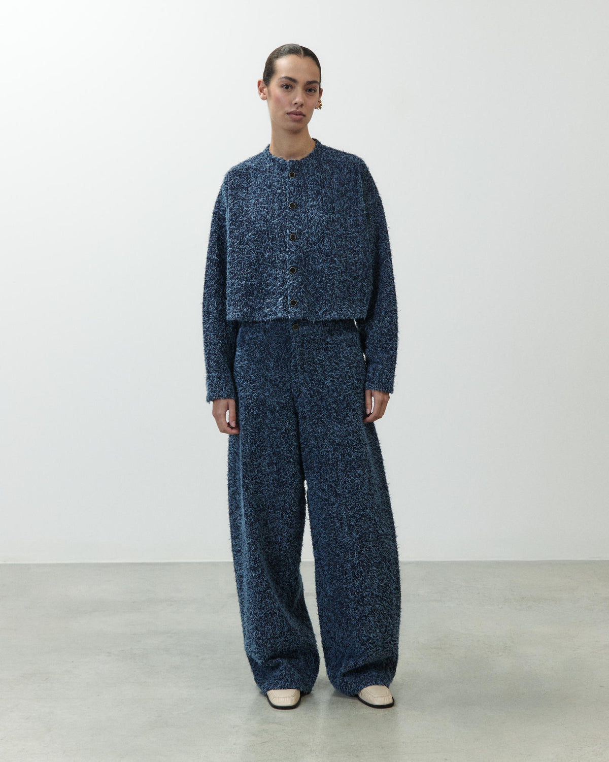 GIACCA CROPPED IN DENIM