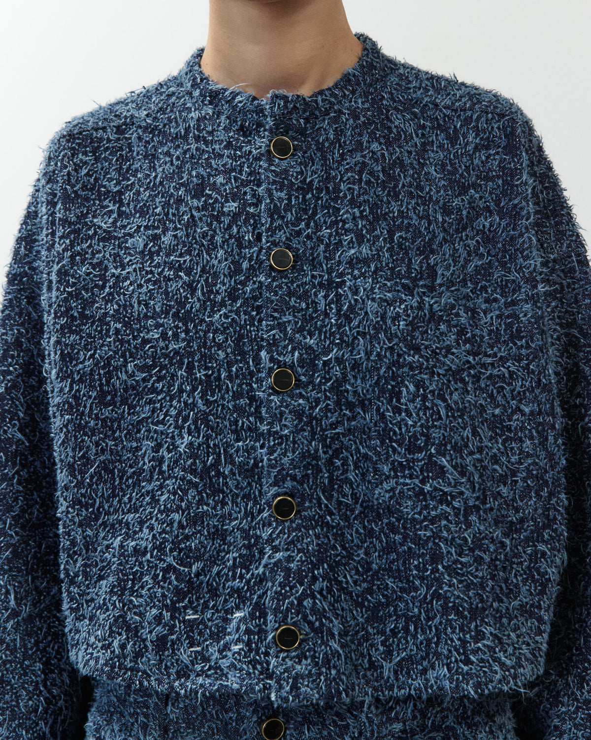 EMBROIDERED DENIM CROPPED JACKET