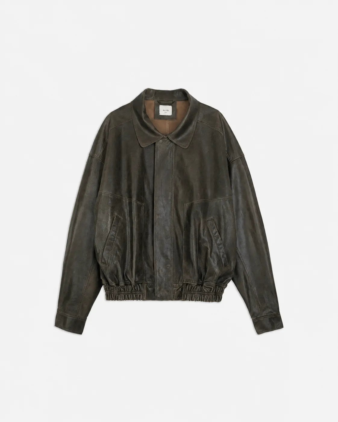 LEATHER BOMBER