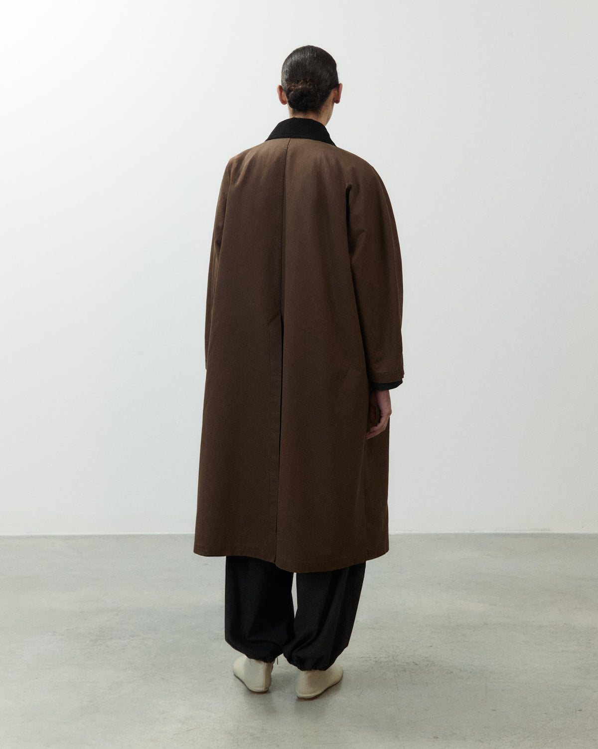 WAXED LONG COAT