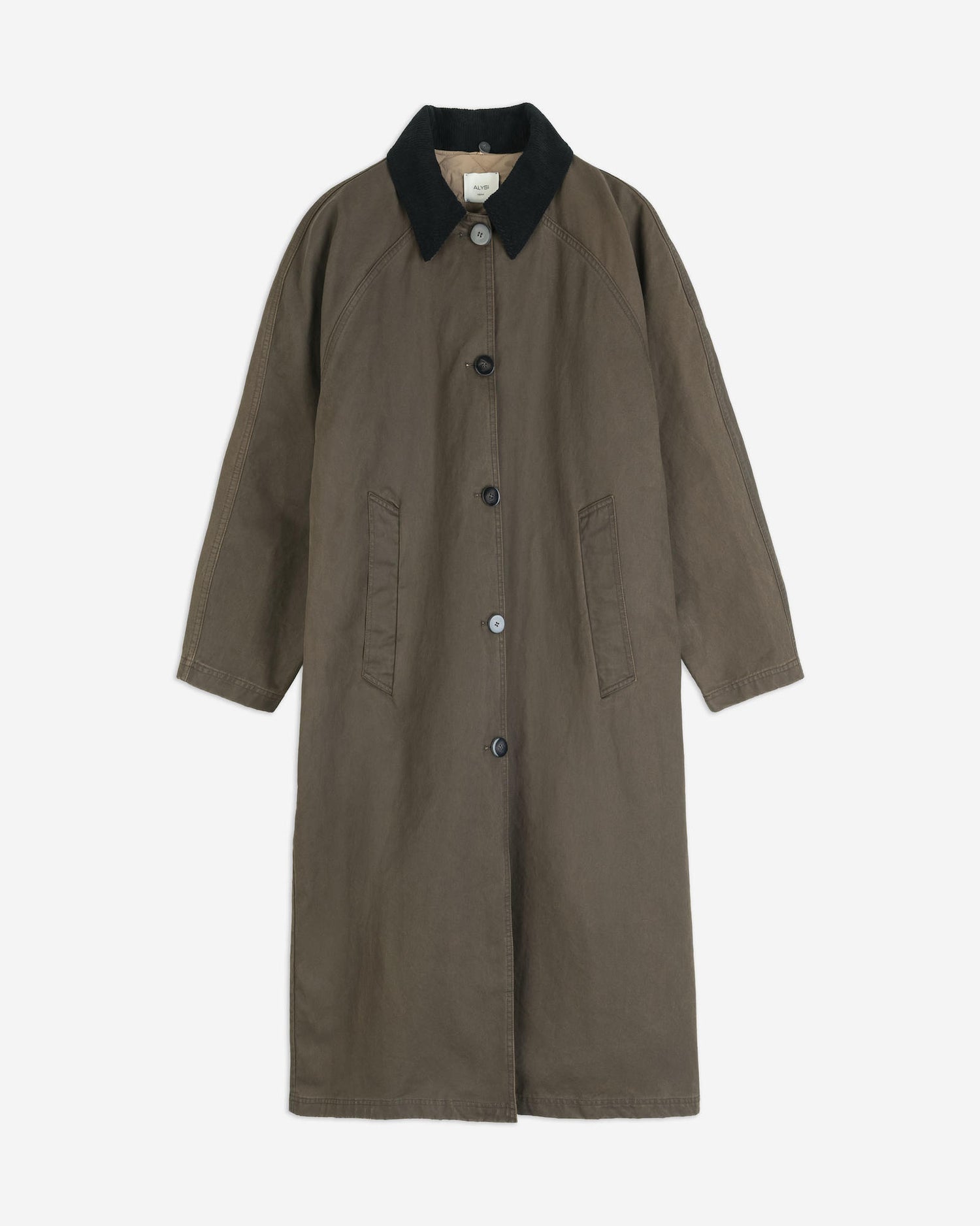 WAXED LONG COAT