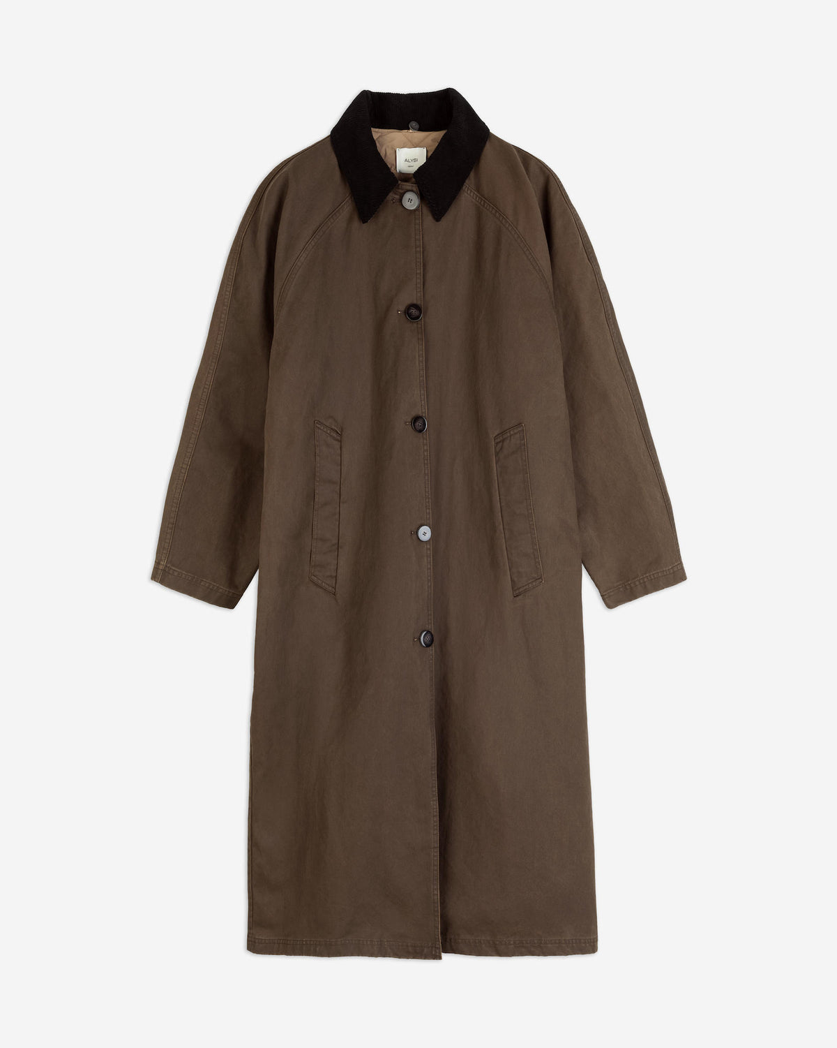WAXED LONG COAT
