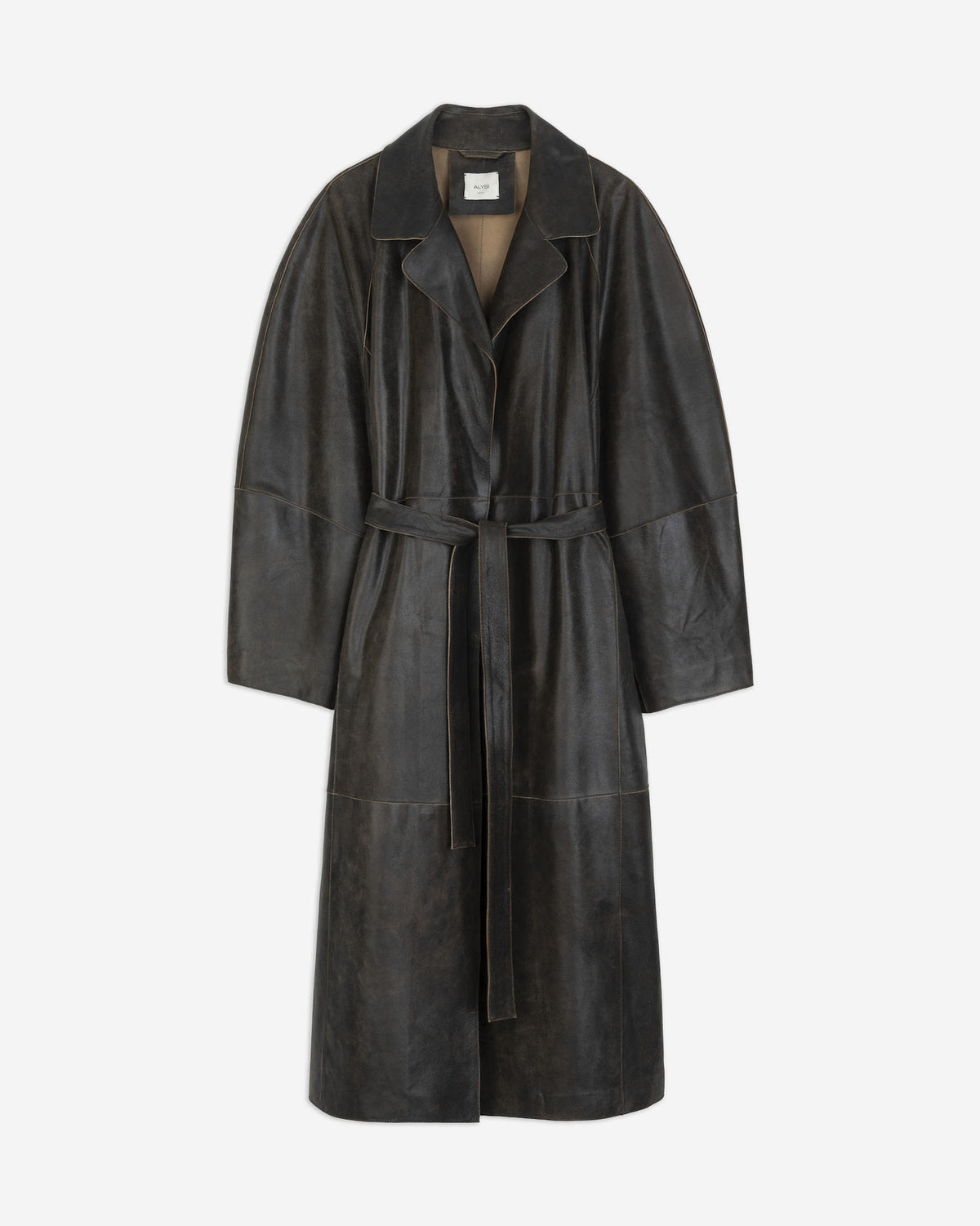 LONG LEATHER COAT