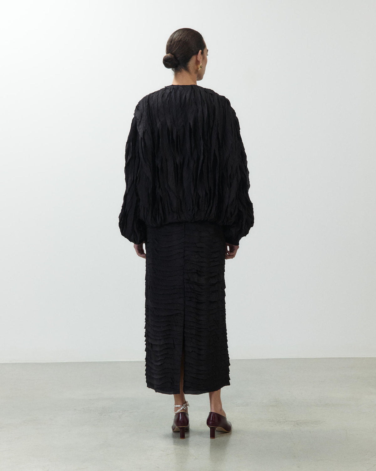 BOMBER JACKET WITH RUCHES