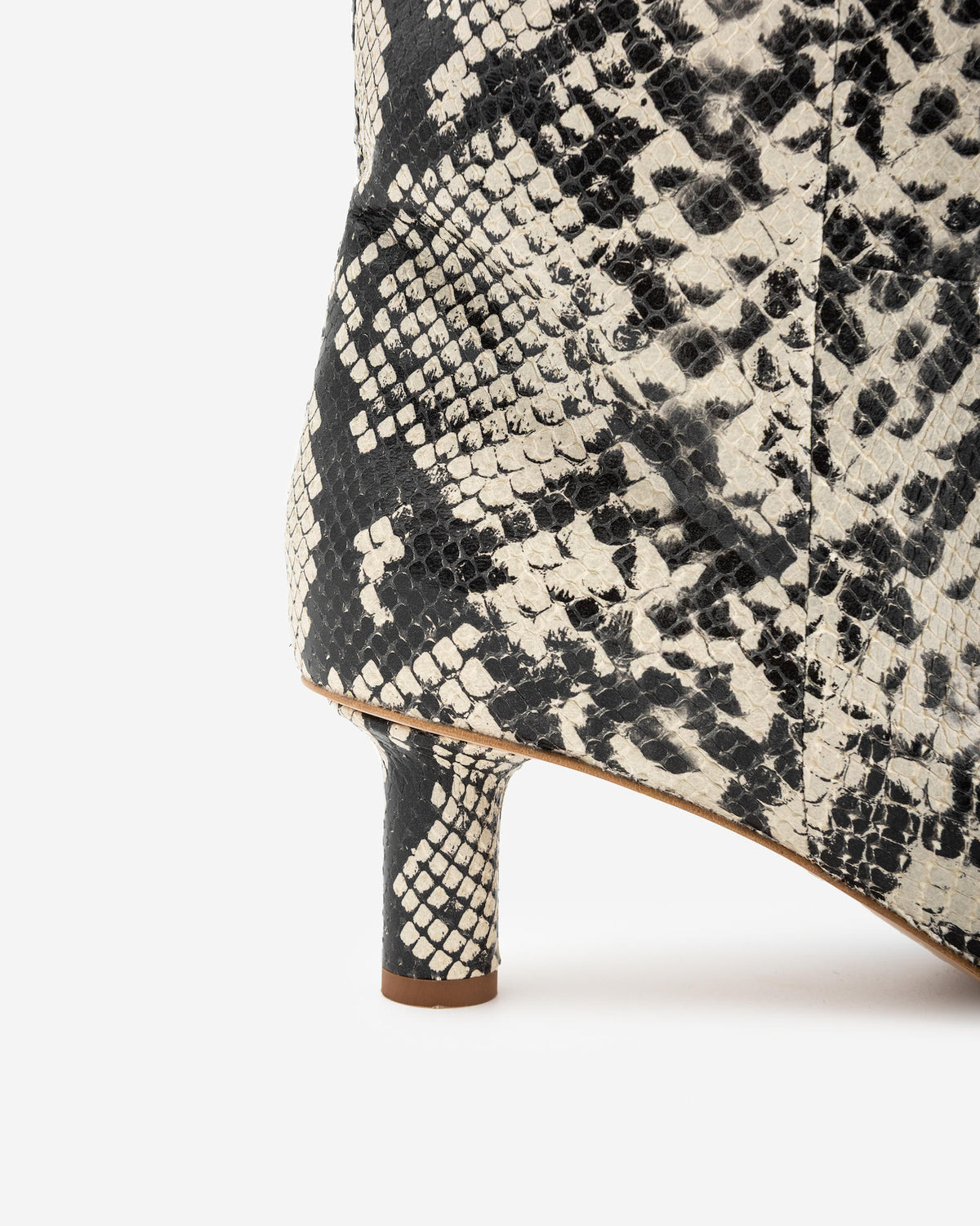 PYTHON PRINT HEELED BOOT