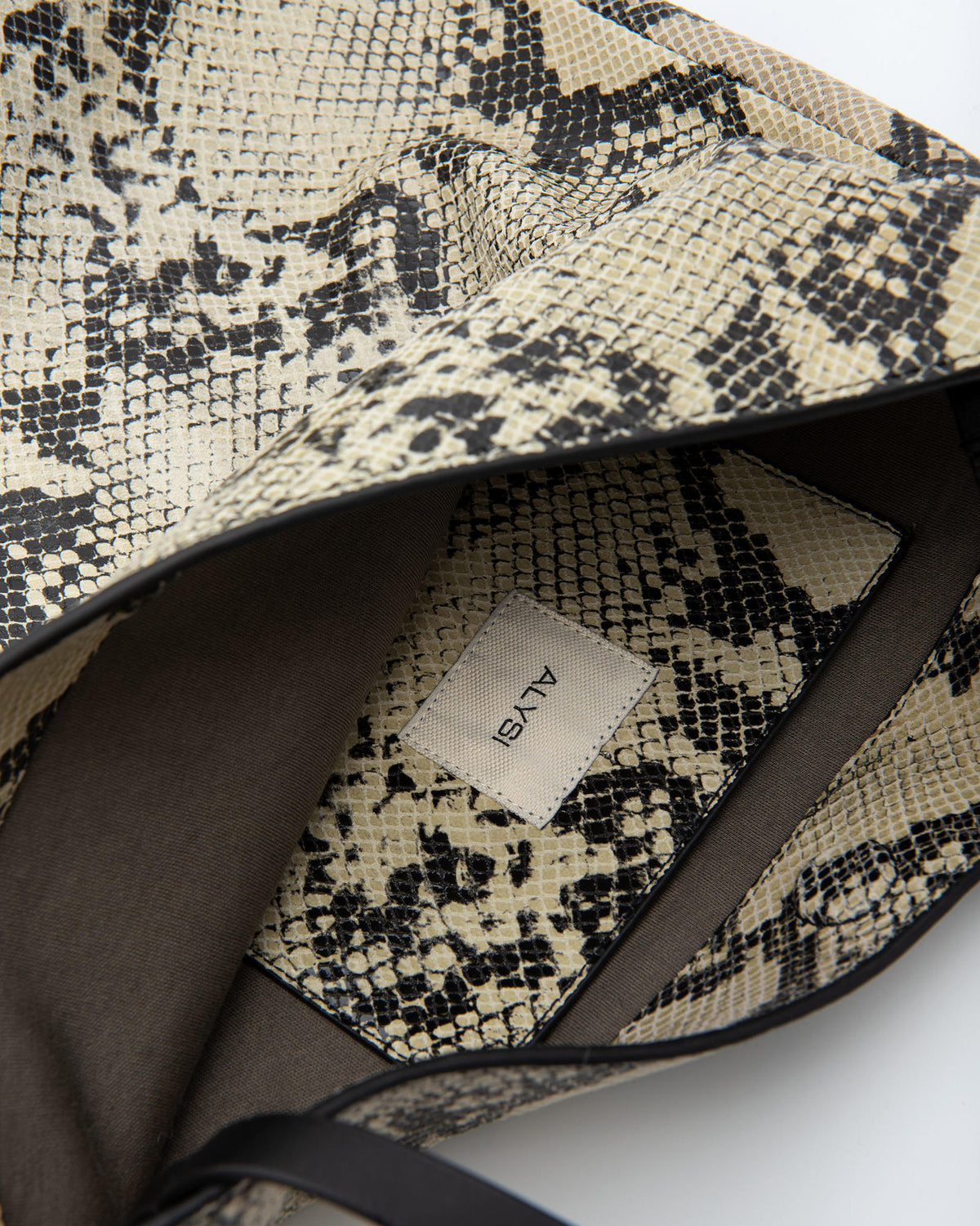 PYTHON PRINT SHOULDER BAG