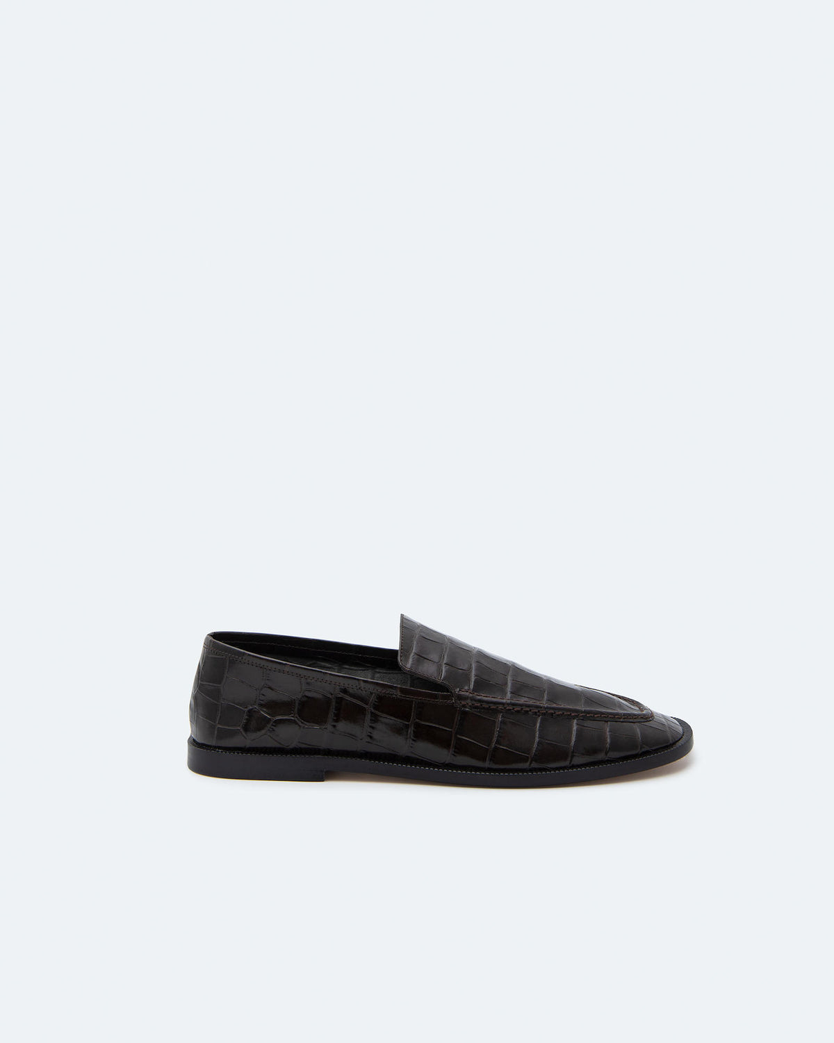 CROCODILE-EFFECT LOAFERS