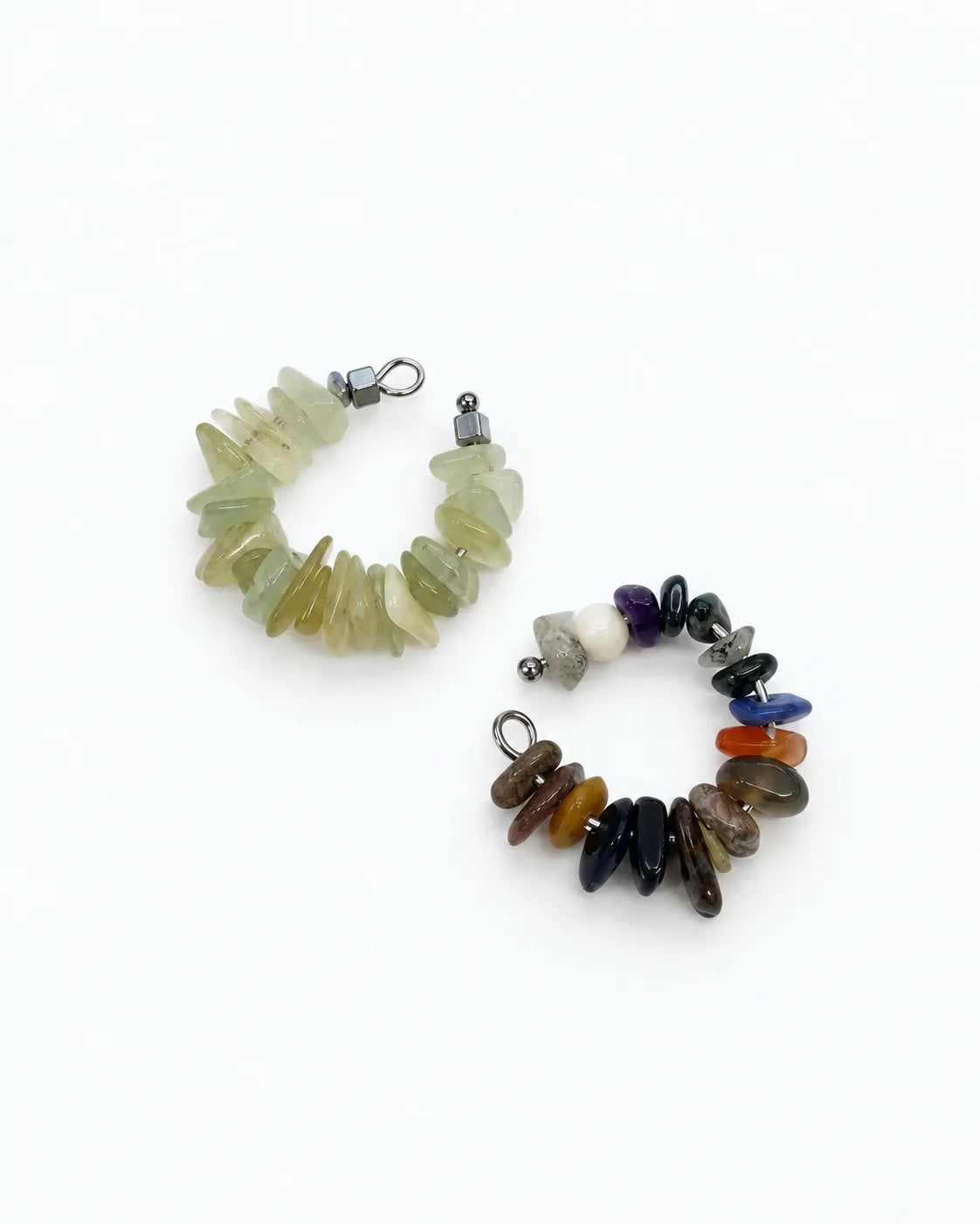 ear cuff with natural stones