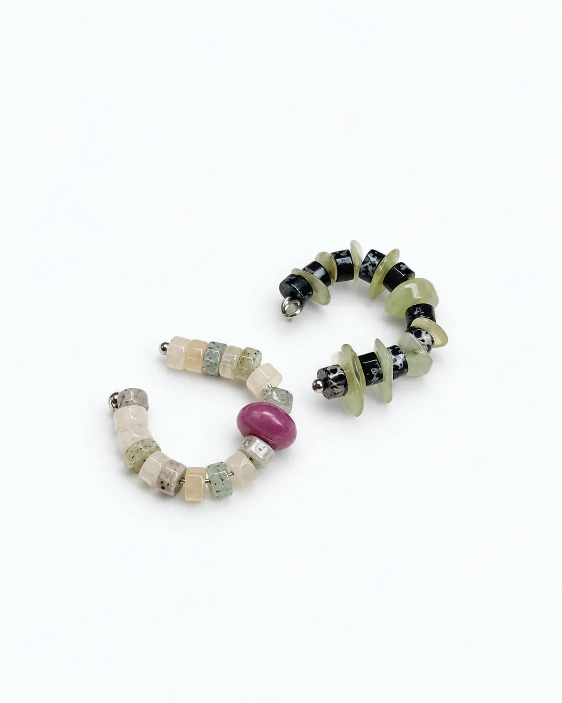 earcuff con pietre naturali