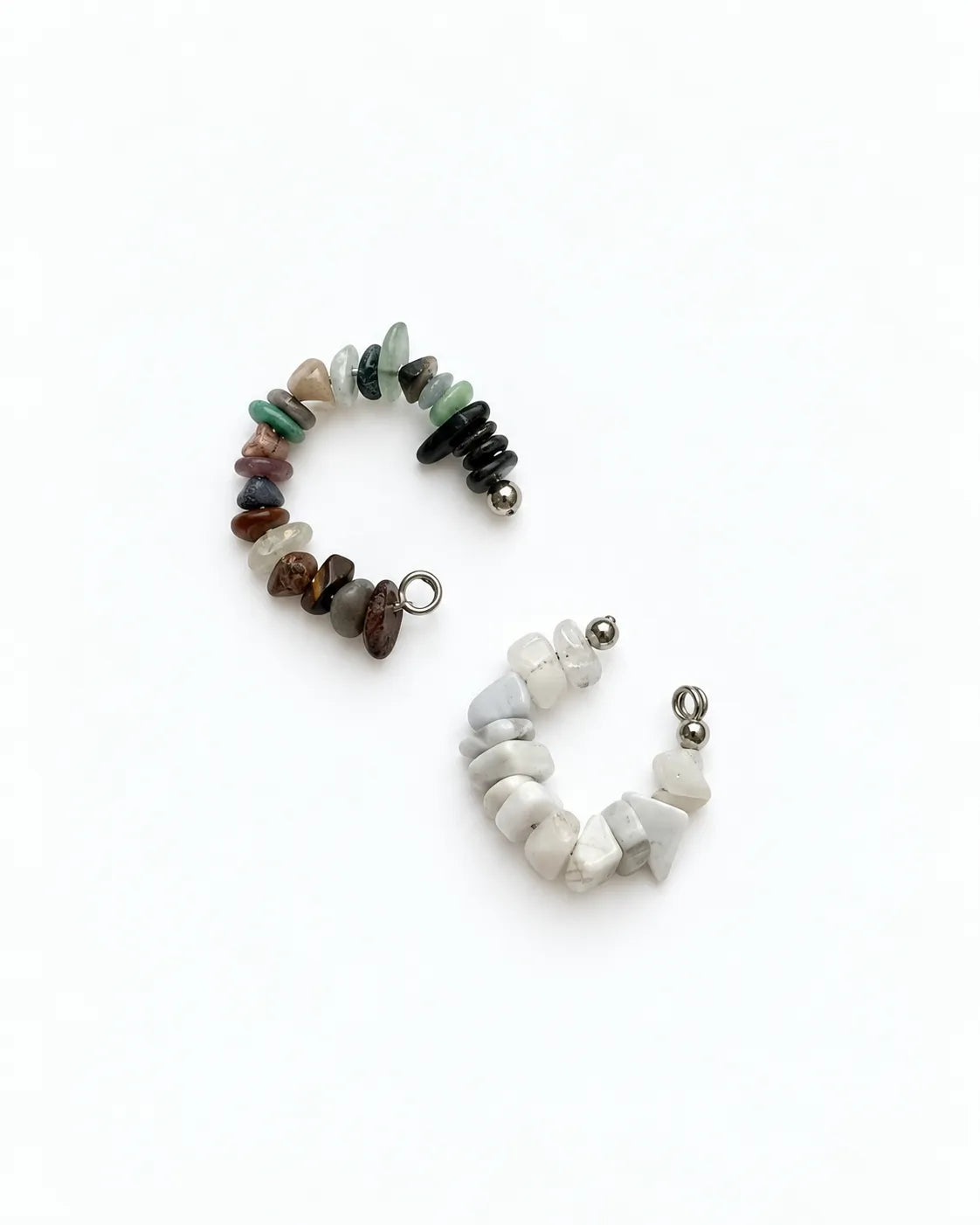 ear cuff with natural stones