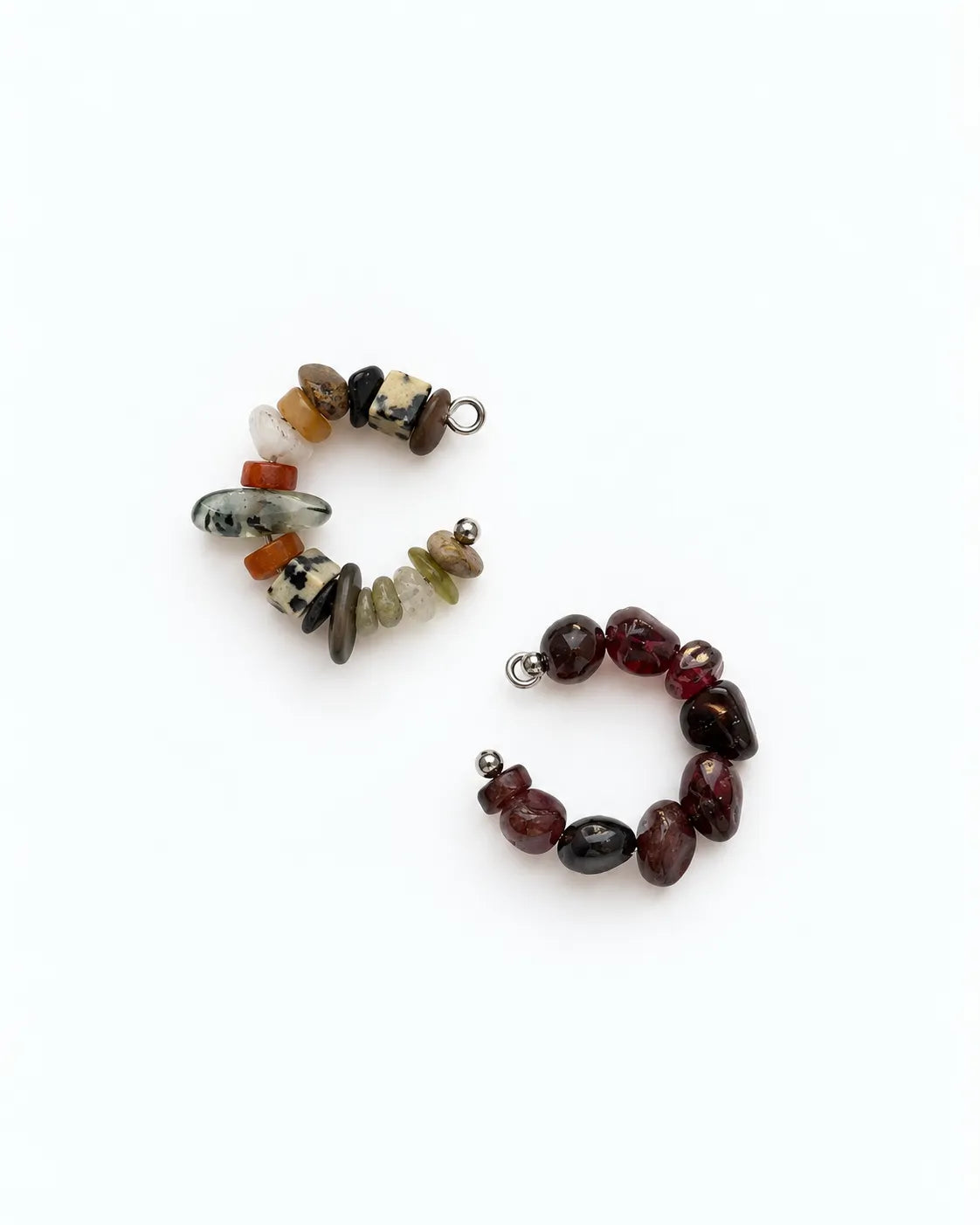 ear cuff with natural stones