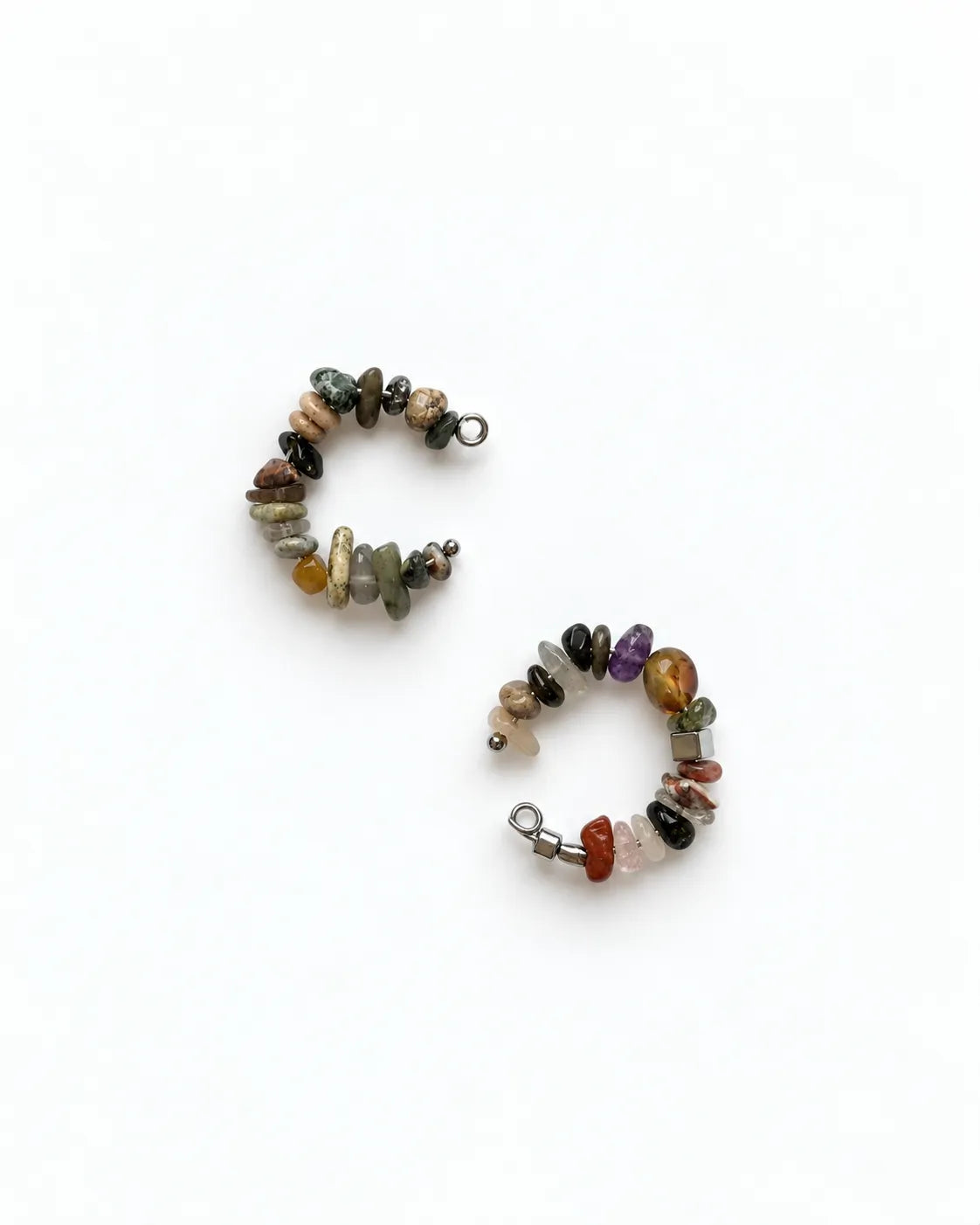 ear cuff with natural stones