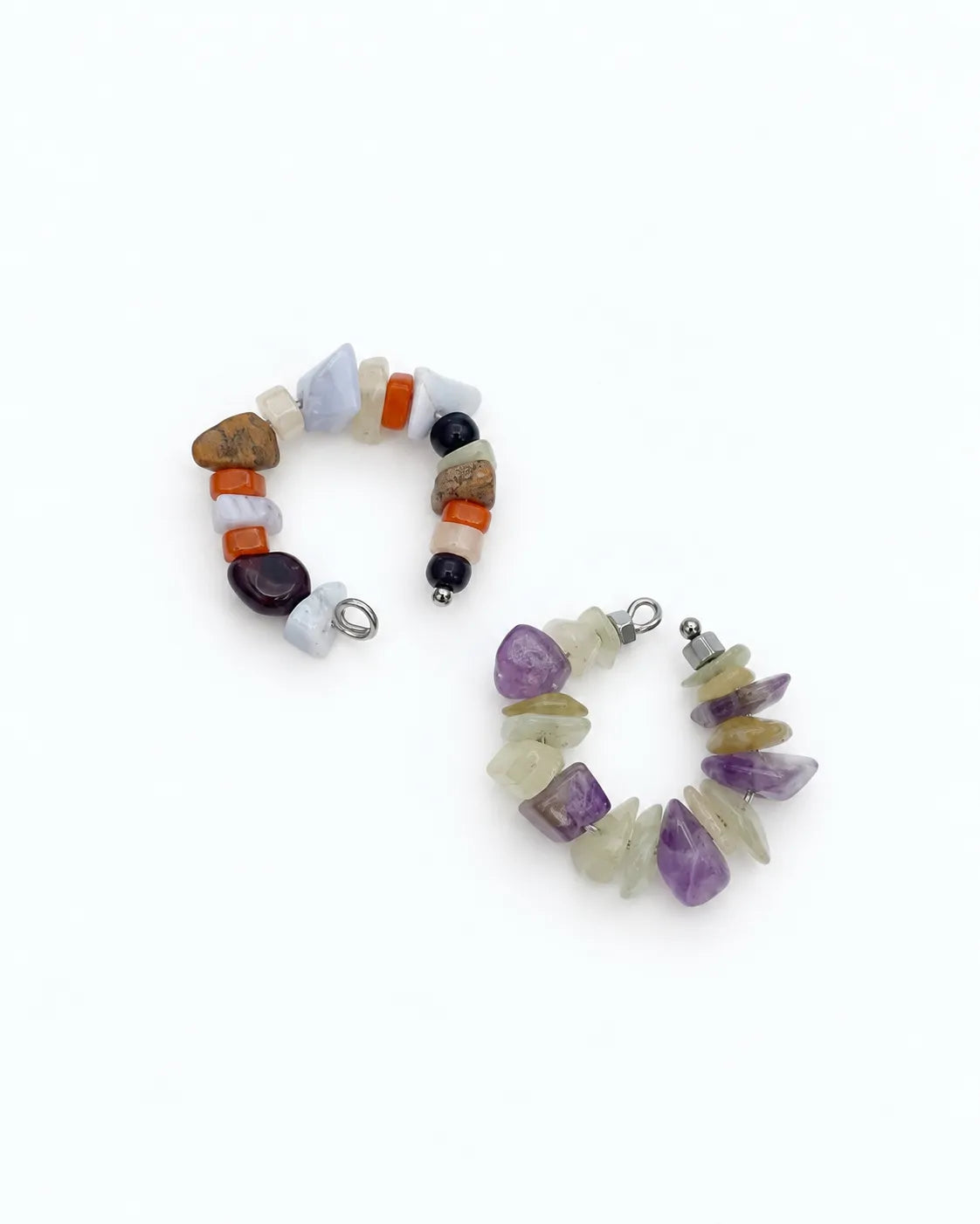 ear cuff with natural stones