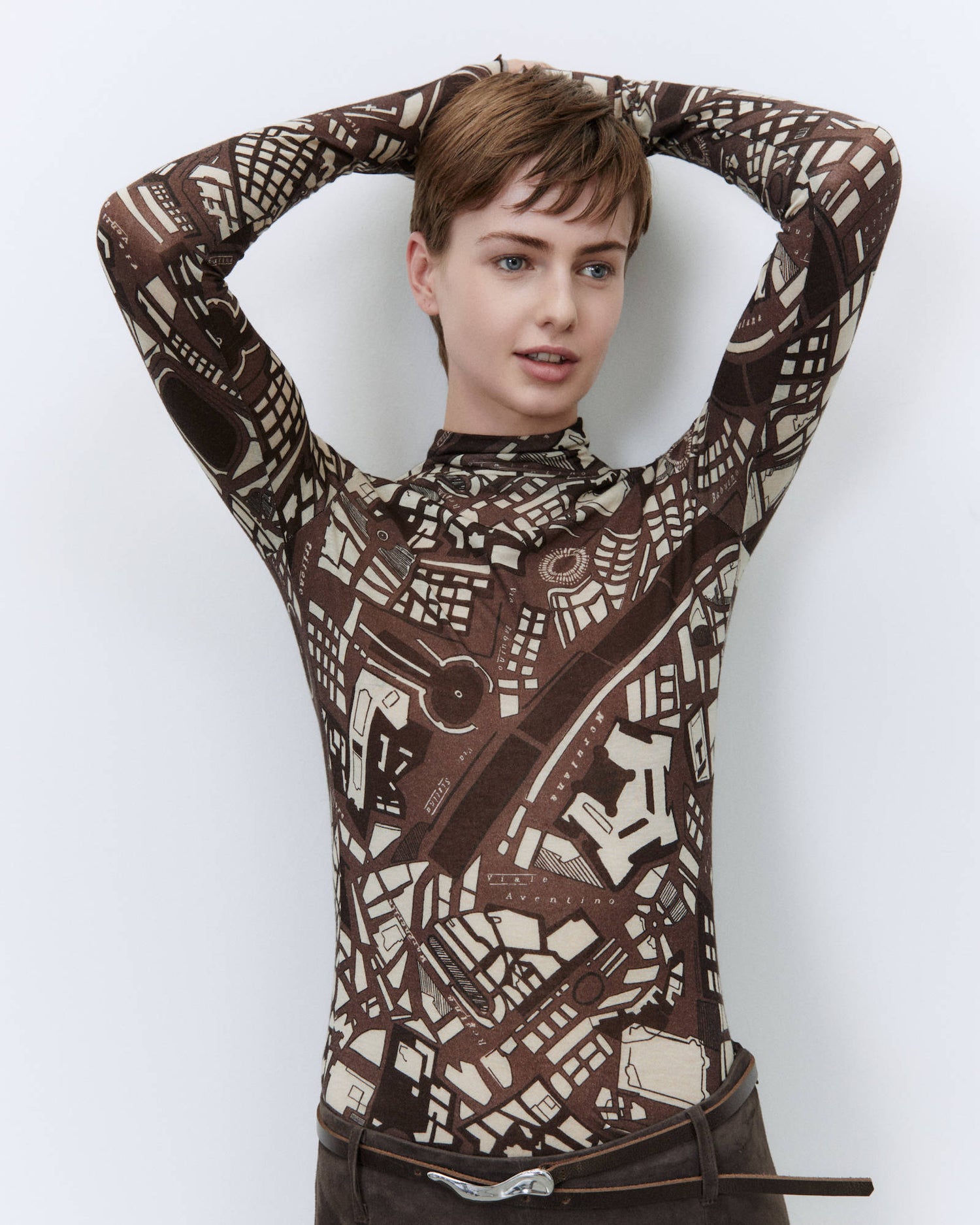 ROME MAP PRINTED JERSEY