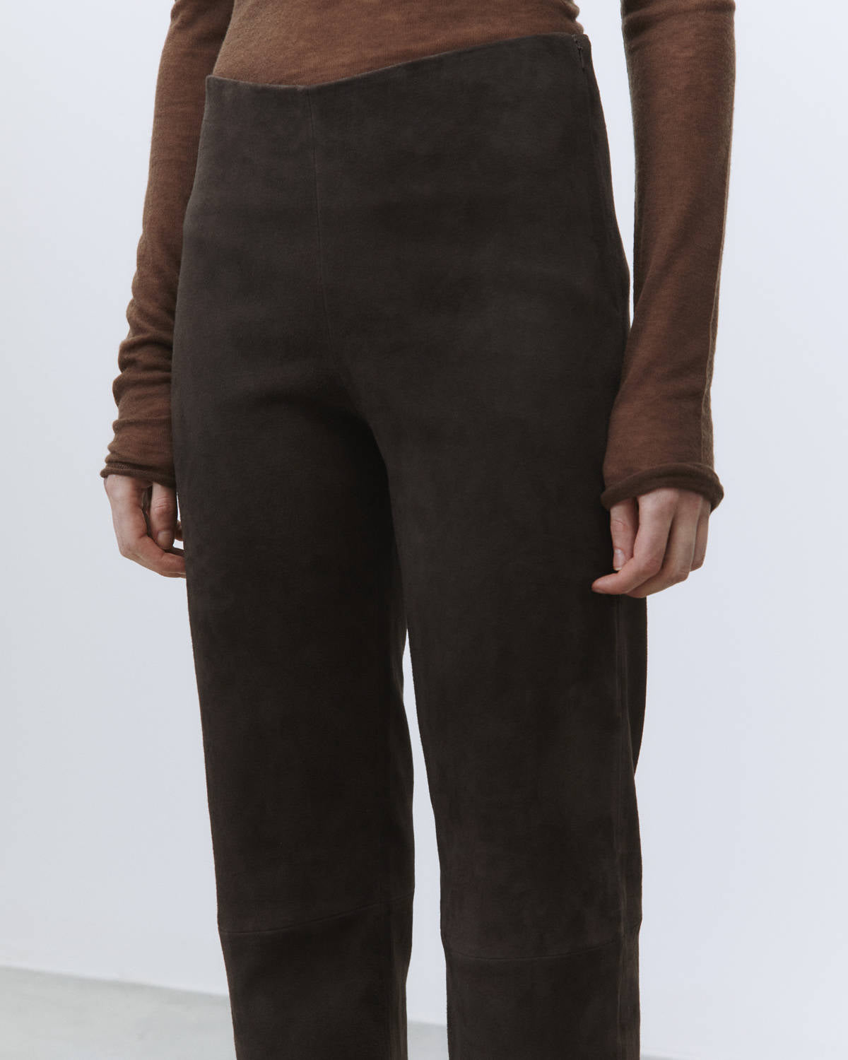 SLIM SUEDE PANTS