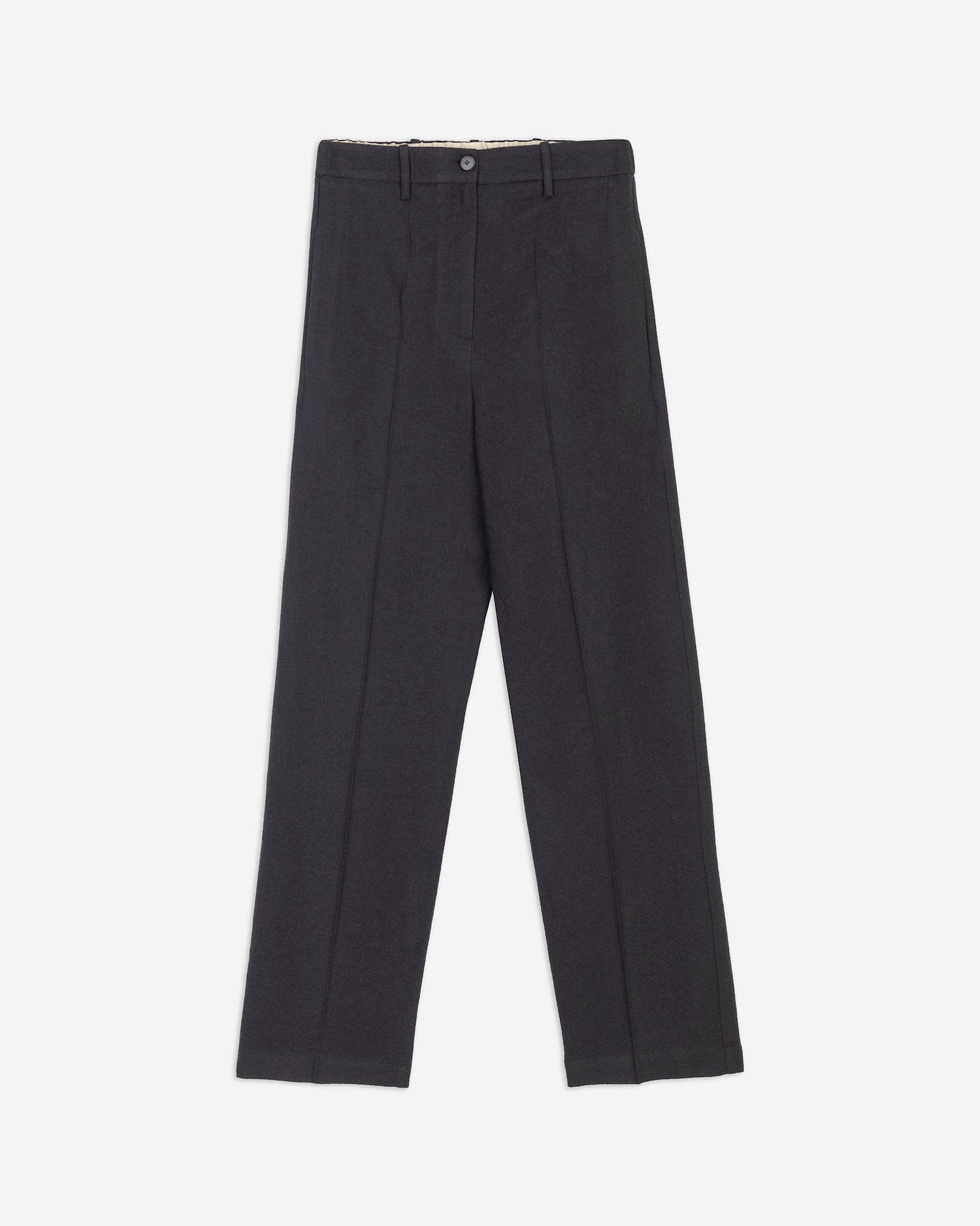 SOFT WOOL CIGARETTE PANTS