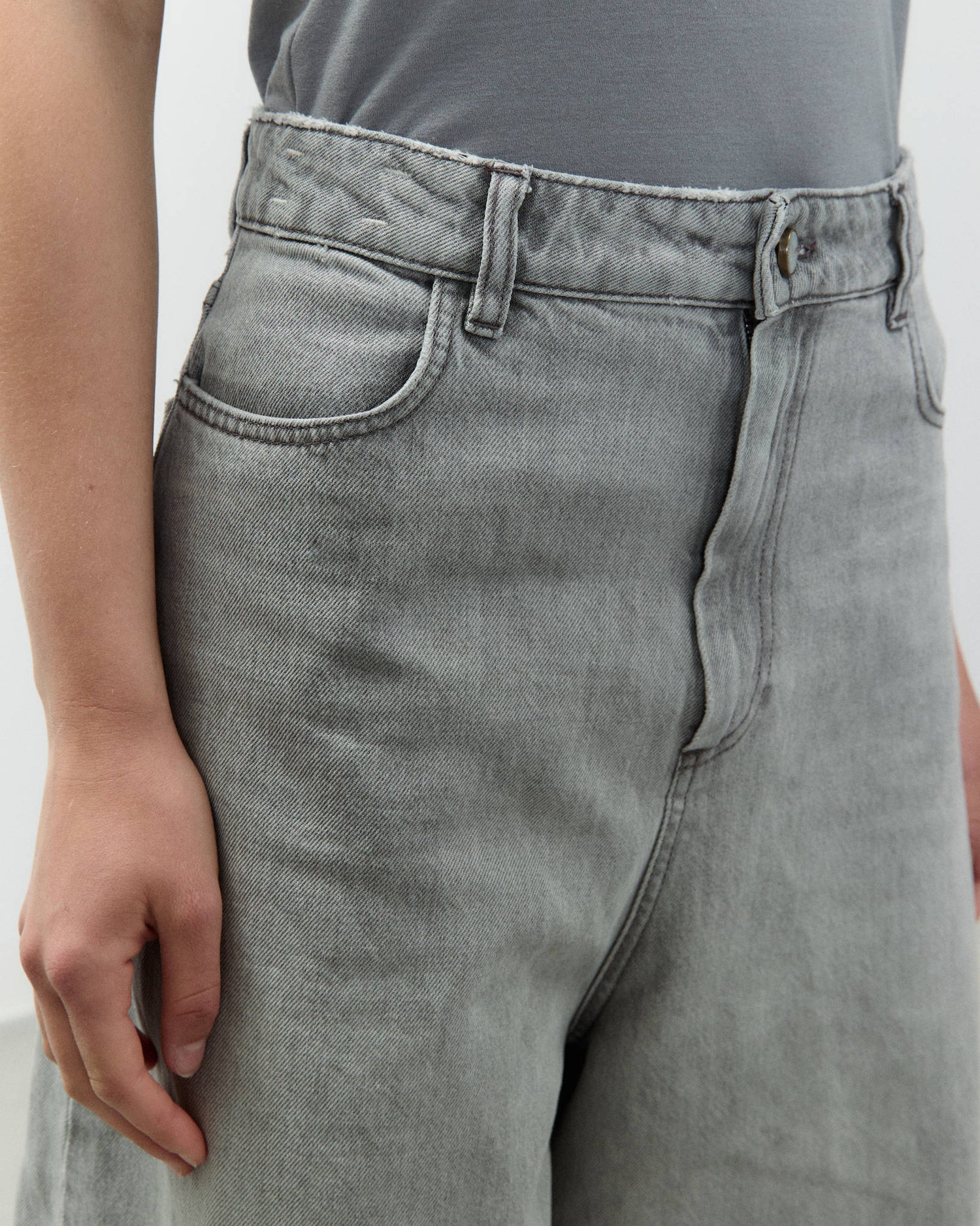 SUPER FLARE DENIM TROUSERS