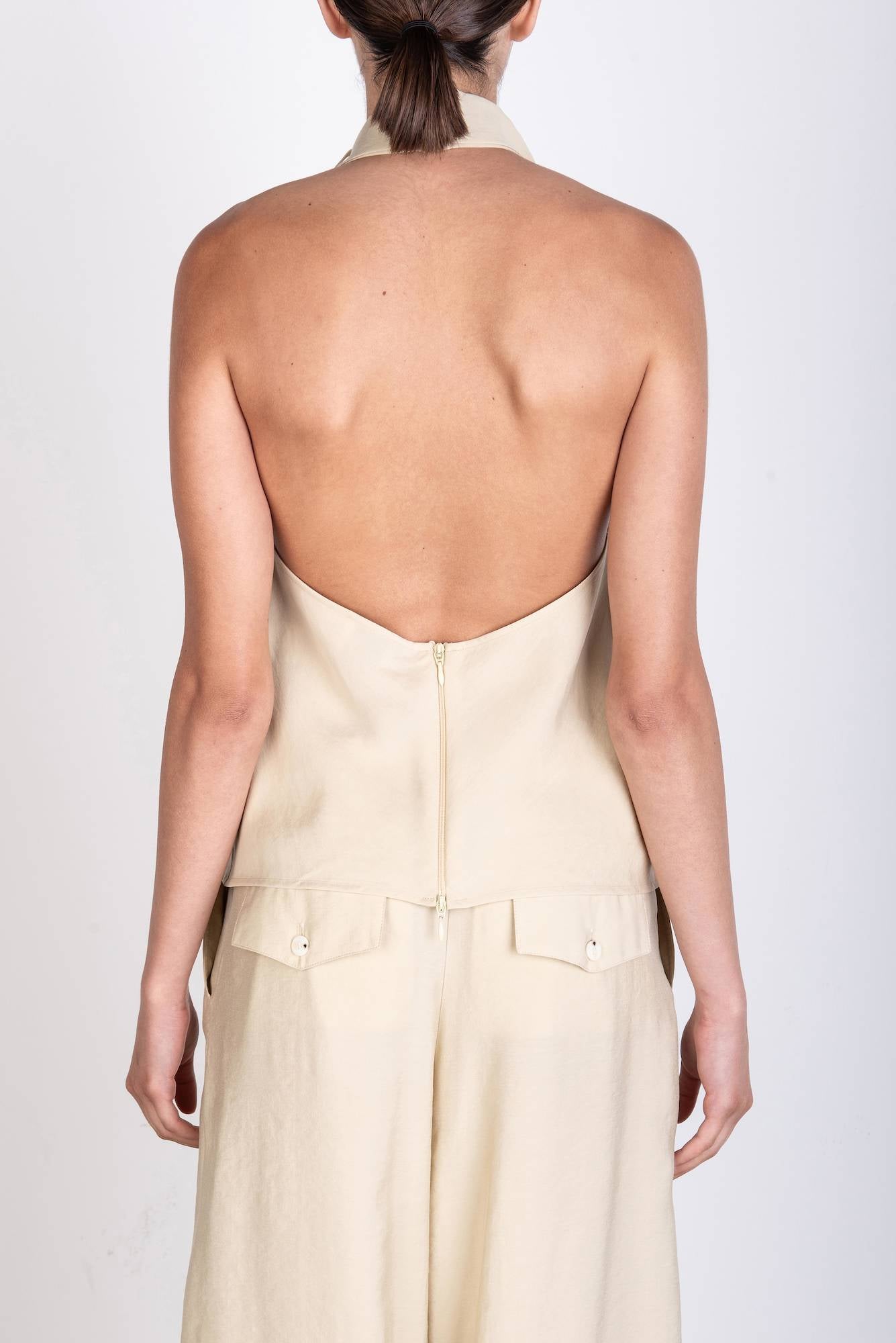 TOP HALTER CON FUSCIACCA