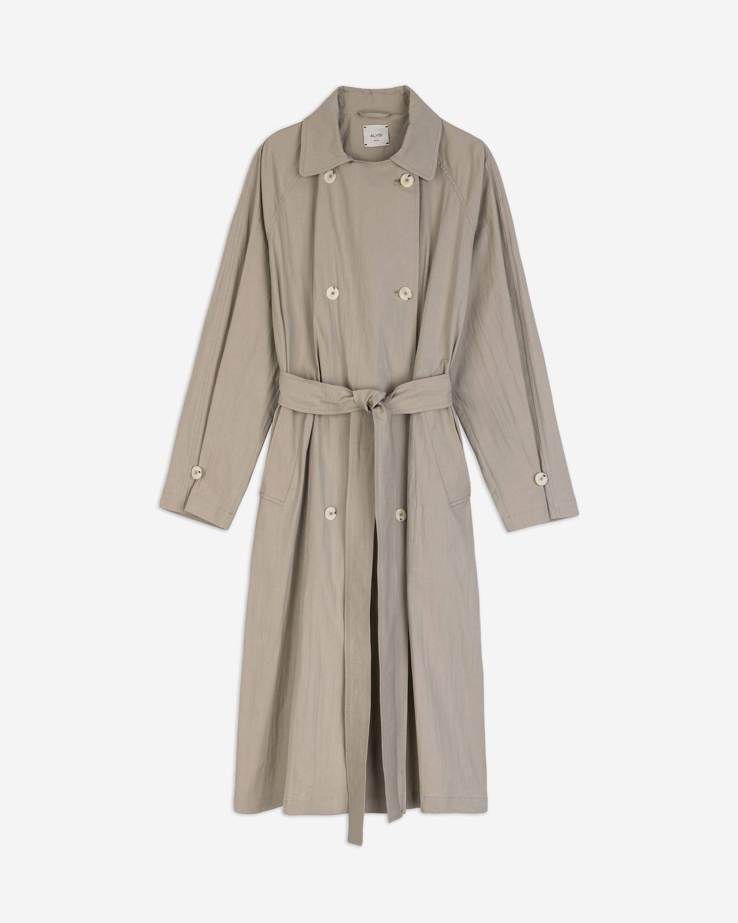 LONG CRINKLE TRENCH COAT