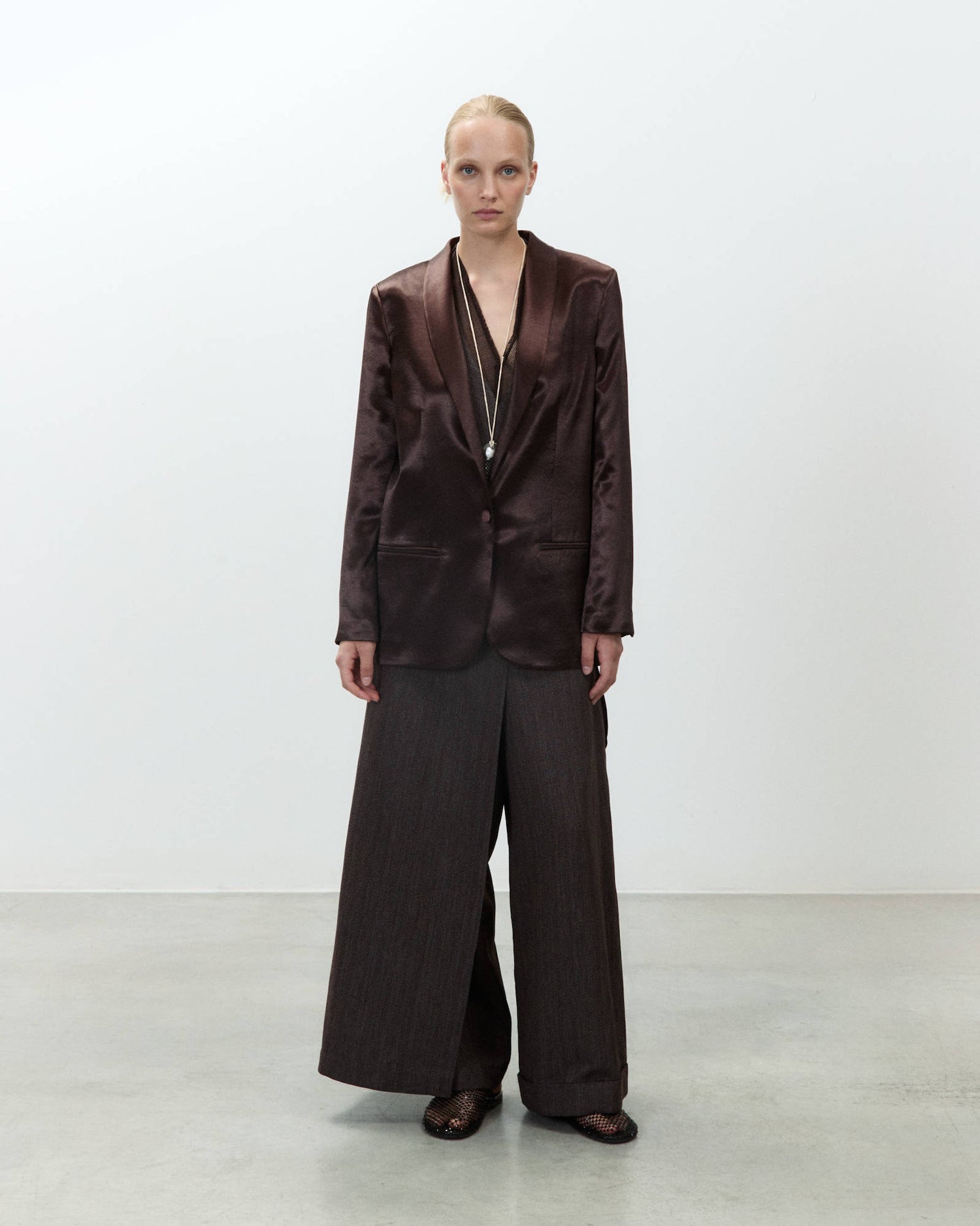 SHINY SMOKING BLAZER