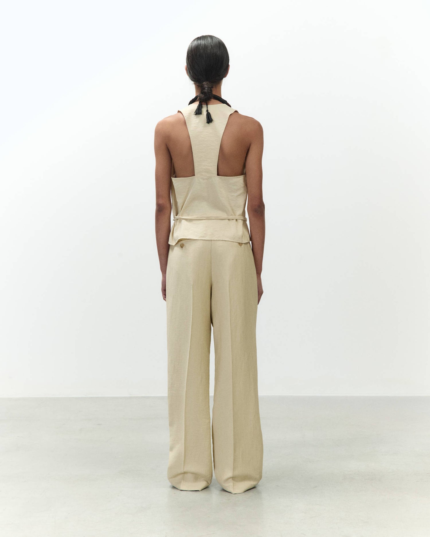 TOP IN SETA INCROCIATO