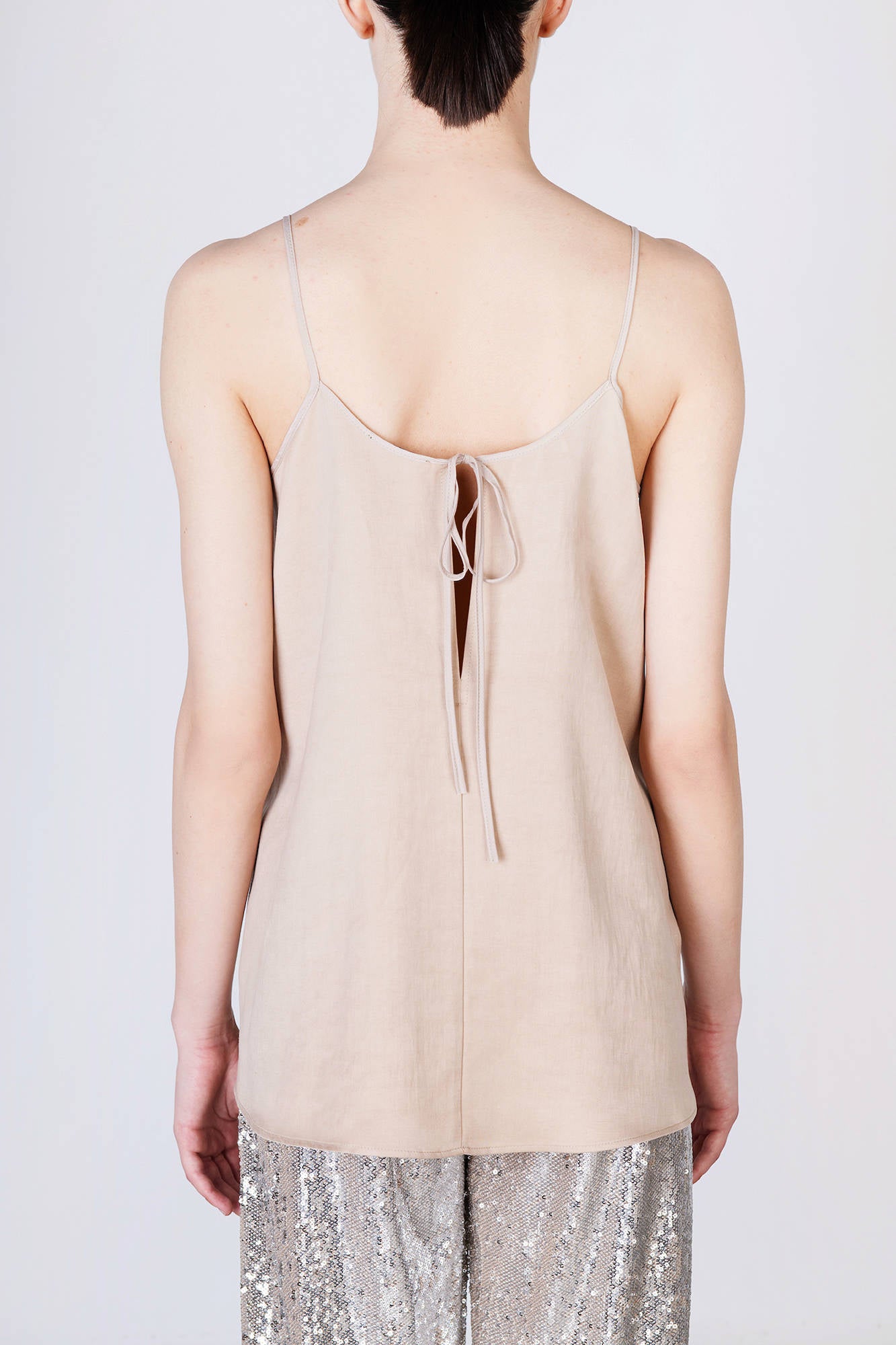 TOP WITH LACES Nude